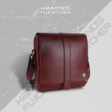 One Side Bag For Men - Genuine Leather - Sling Bag With Adjustable Strap - 1 Year Warranty
