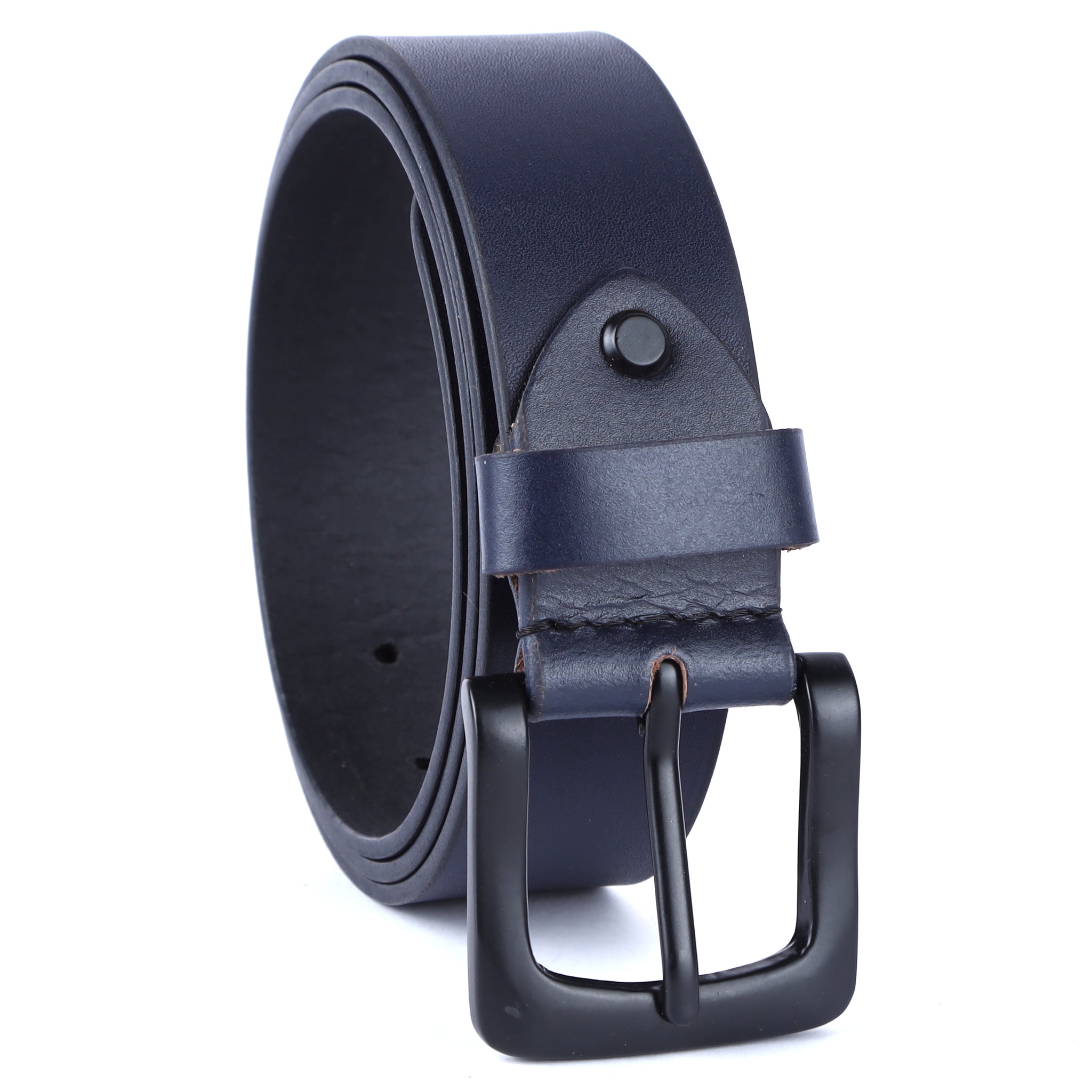Premium Pure Leather Belt for Men - Fits Waist Sizes 28-46, 1.5 Inch Width - Ideal for Casual & Formal Use