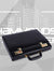 Briefcase for Men - Genuine Leather Office Briefcase - Black, Spacious Suitcase for Documents Storage, Dual