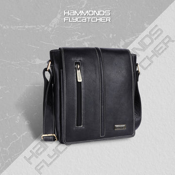 Premium Leather Stylish Mens Crossbody Bag - Adjustable Strap - 1 Year Warranty