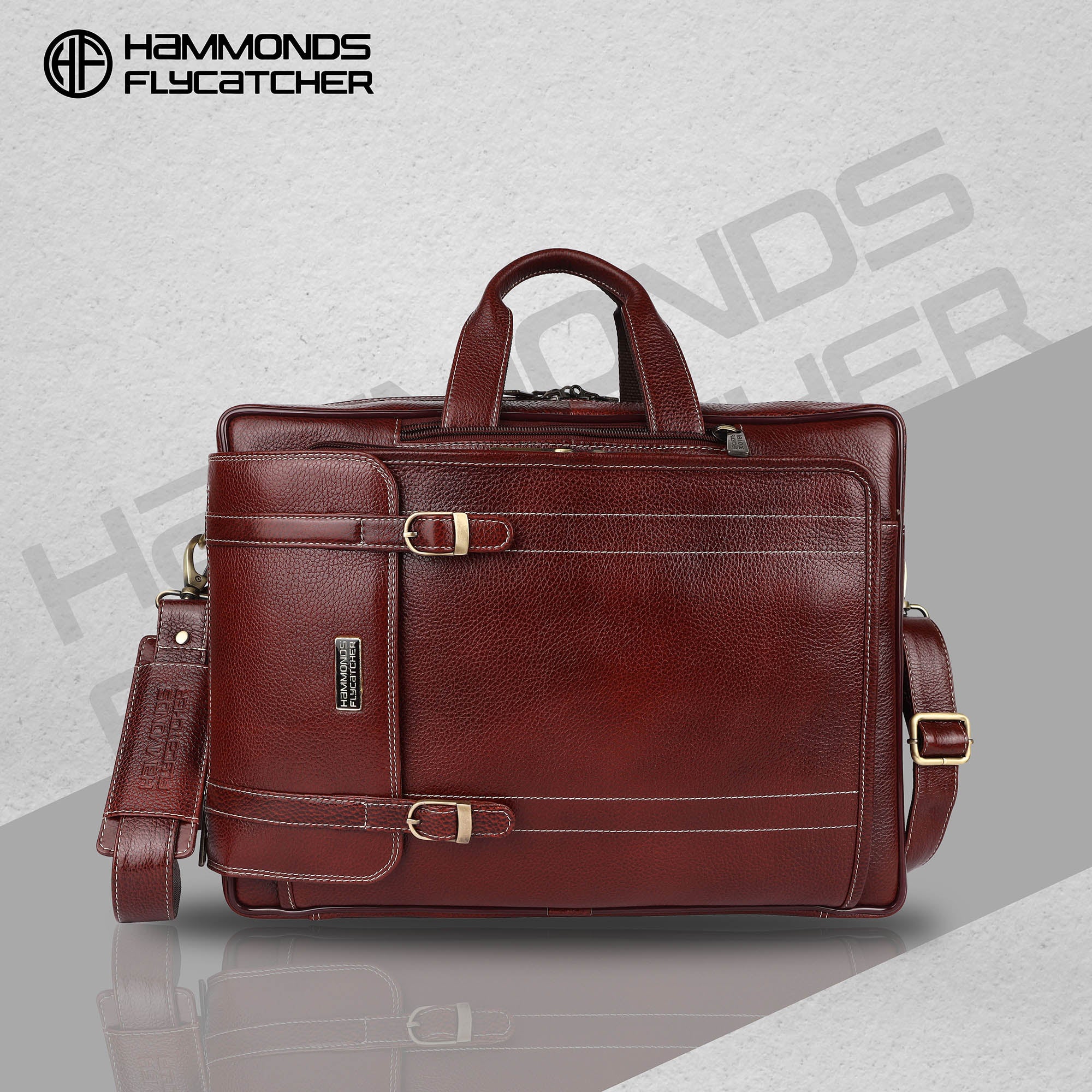 Laptop Bag for Men - Genuine Leather Office Bag - Fits upto 16 Inch Laptop/MacBook - Messenger Bag