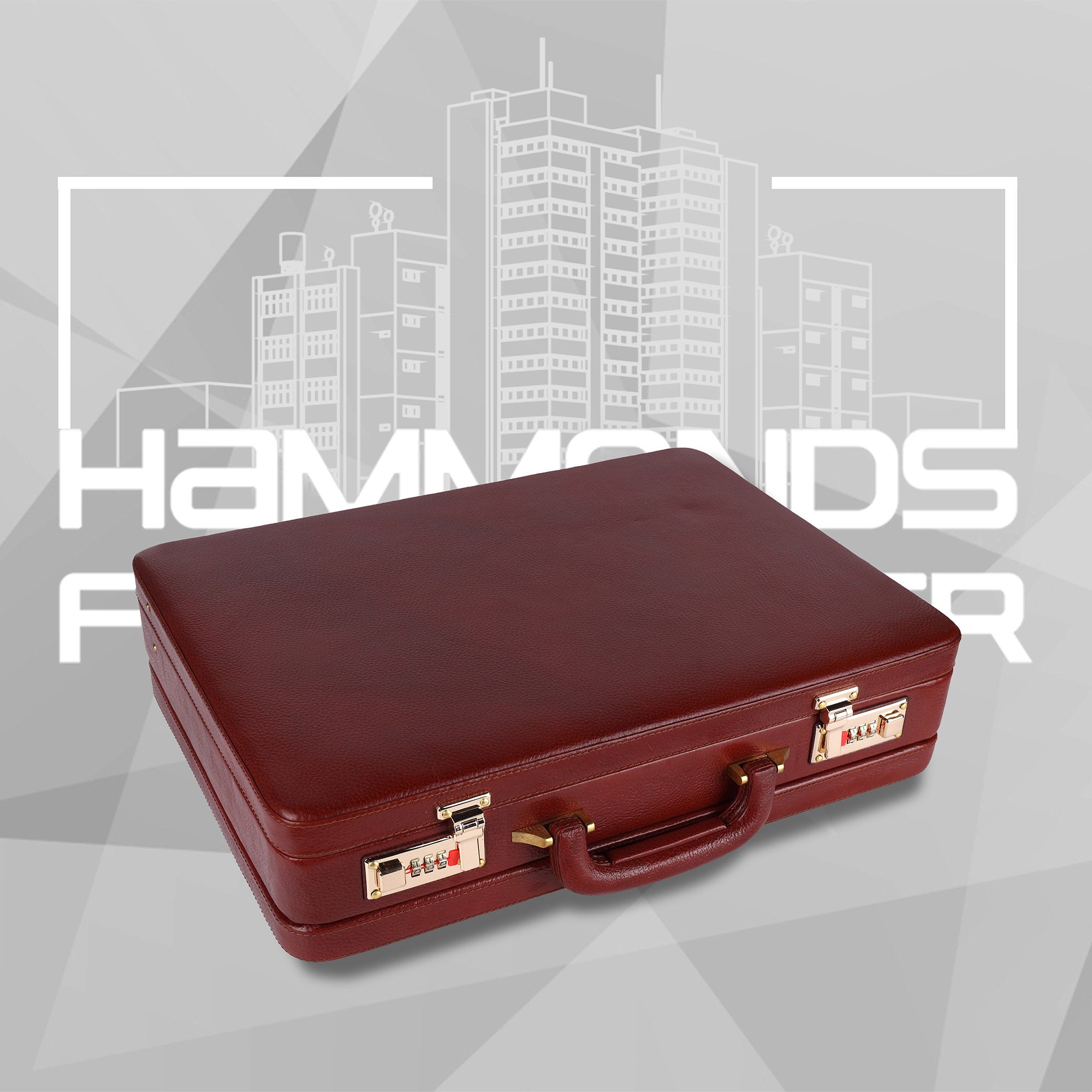 Expandable Briefcase for Men - Genuine Leather Attachi Suitcase with Combination Lock - Office and Business