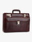 Expandable Briefcase for Men -Genuine Leather Office Bag, Travel Bag with Dual Combination Locks Protection