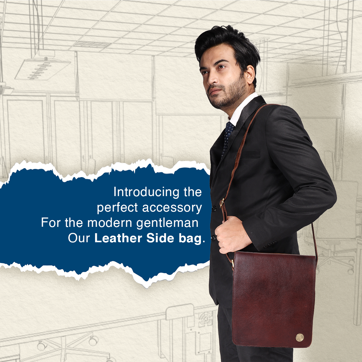 Adjustable Leather Cross‑Body Sling Bag – Hammonds Flycatcher