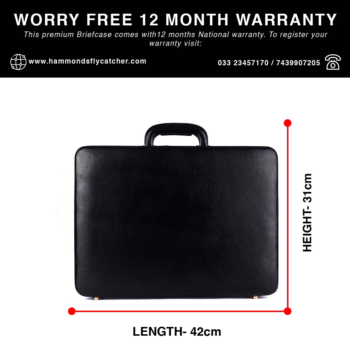 Expandable Briefcase for Men - Genuine Leather Attachi Suitcase with Combination Lock - Office and Business