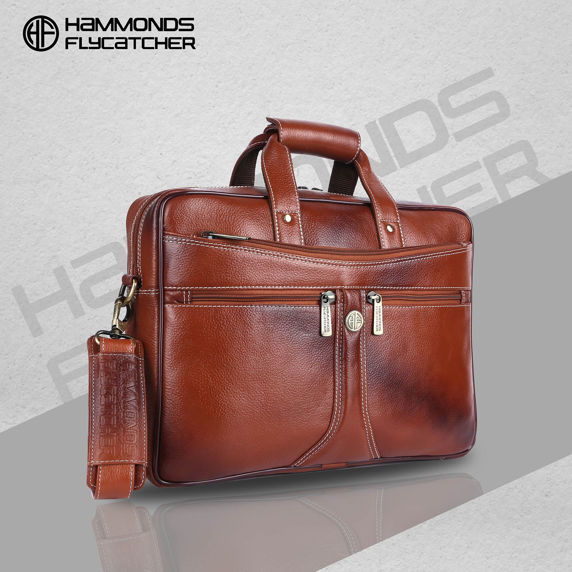 Leather Laptop Office Bag for Men - Messenger Shoulder Bag - Fits 14/15.6/16 Inch Laptop