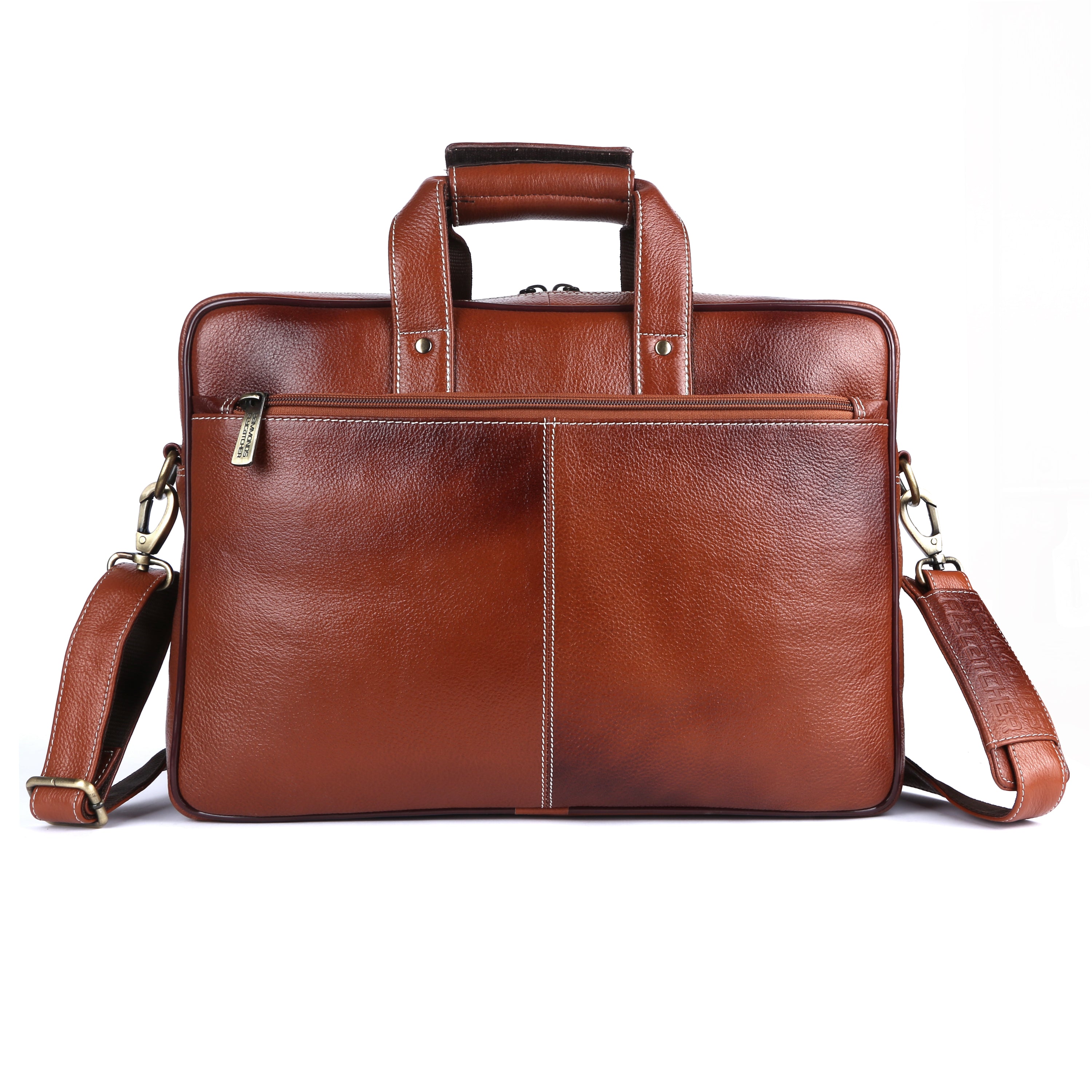 Leather Laptop Office Bag for Men - Messenger Shoulder Bag - Fits 14/15.6/16 Inch Laptop