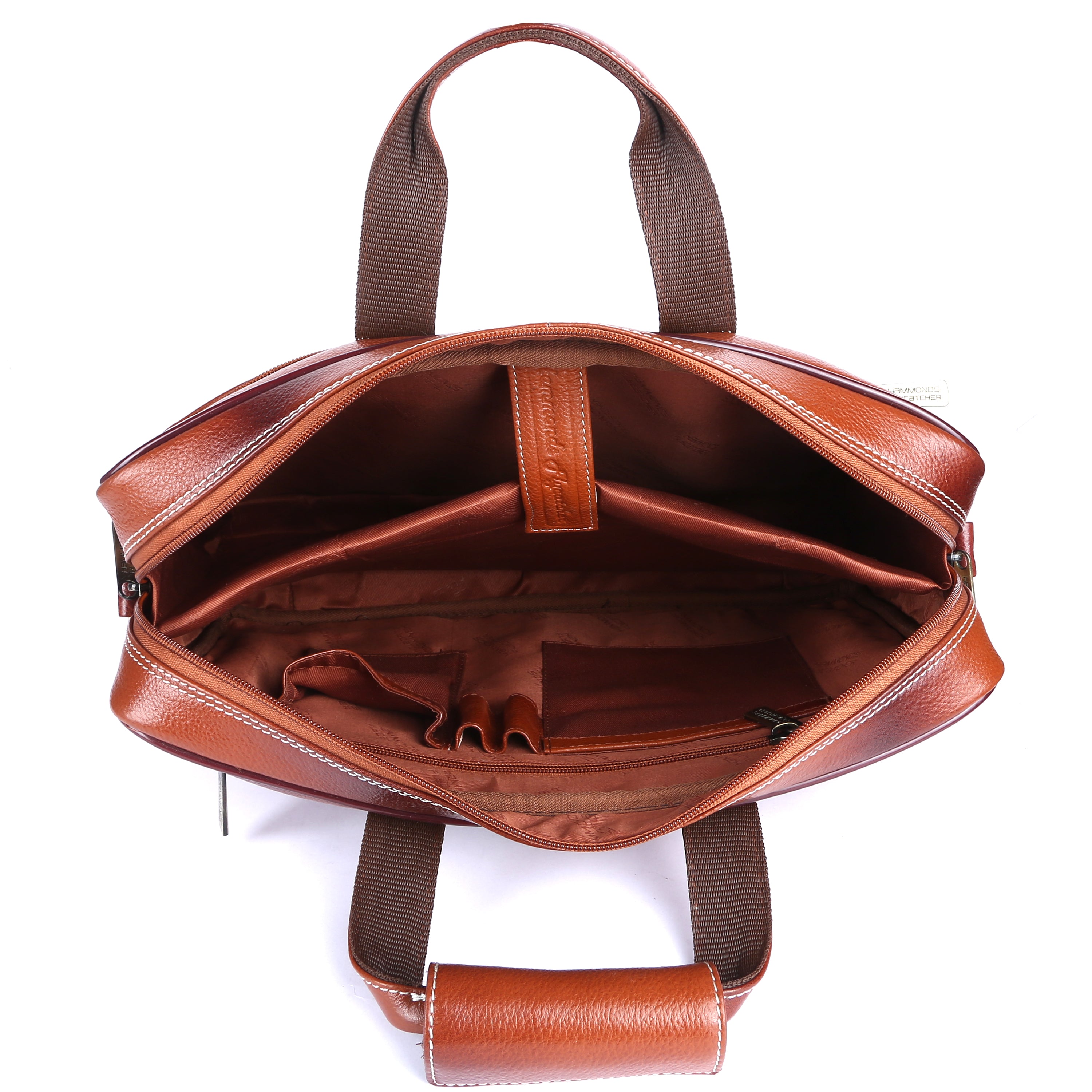 Leather Laptop Office Bag for Men - Messenger Shoulder Bag - Fits 14/15.6/16 Inch Laptop