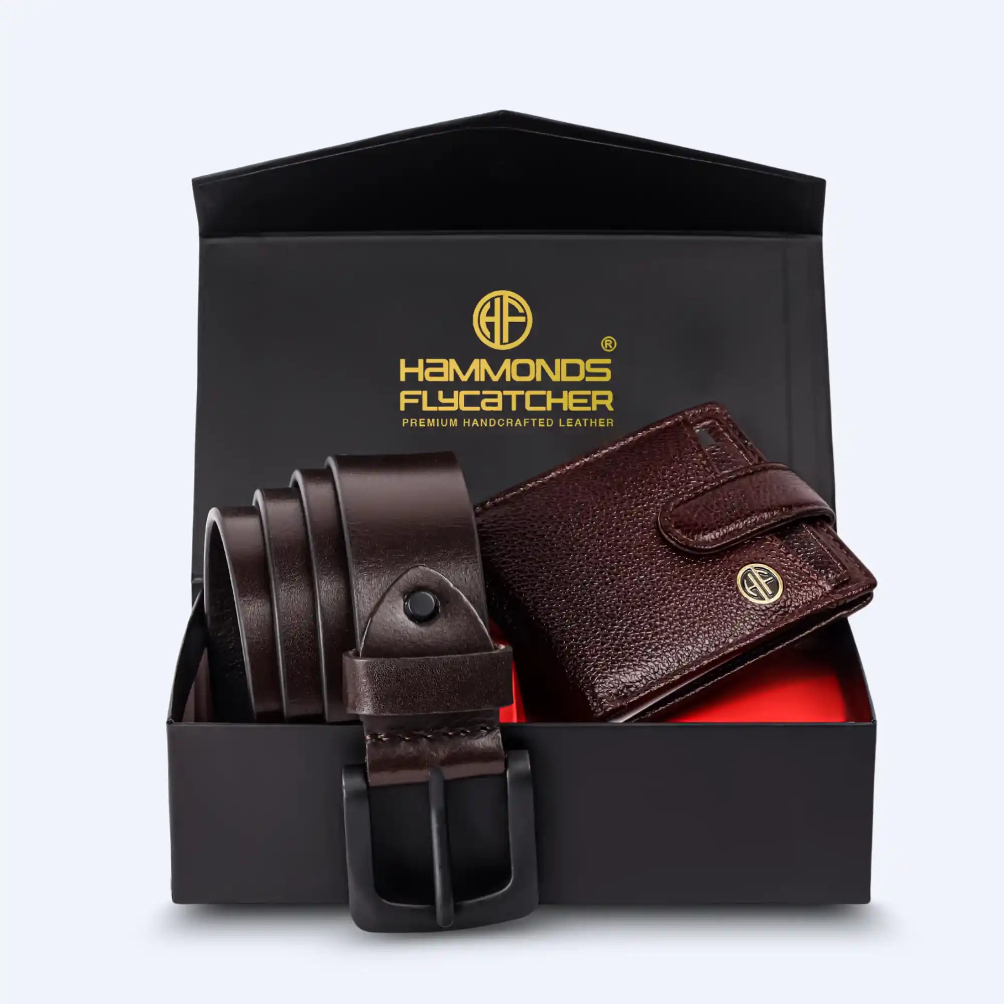 Men's Leather Wallet Belt Gift Set Hammonds Flycatcher