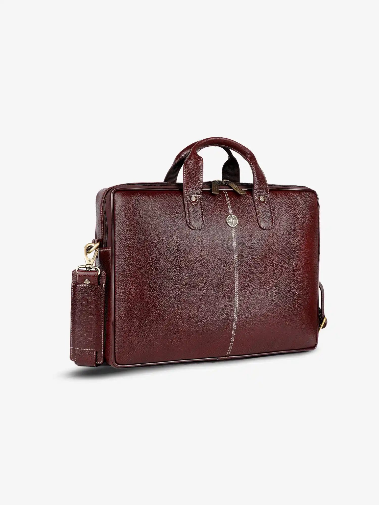 Leather Office Laptop Bag for Men - Main Image