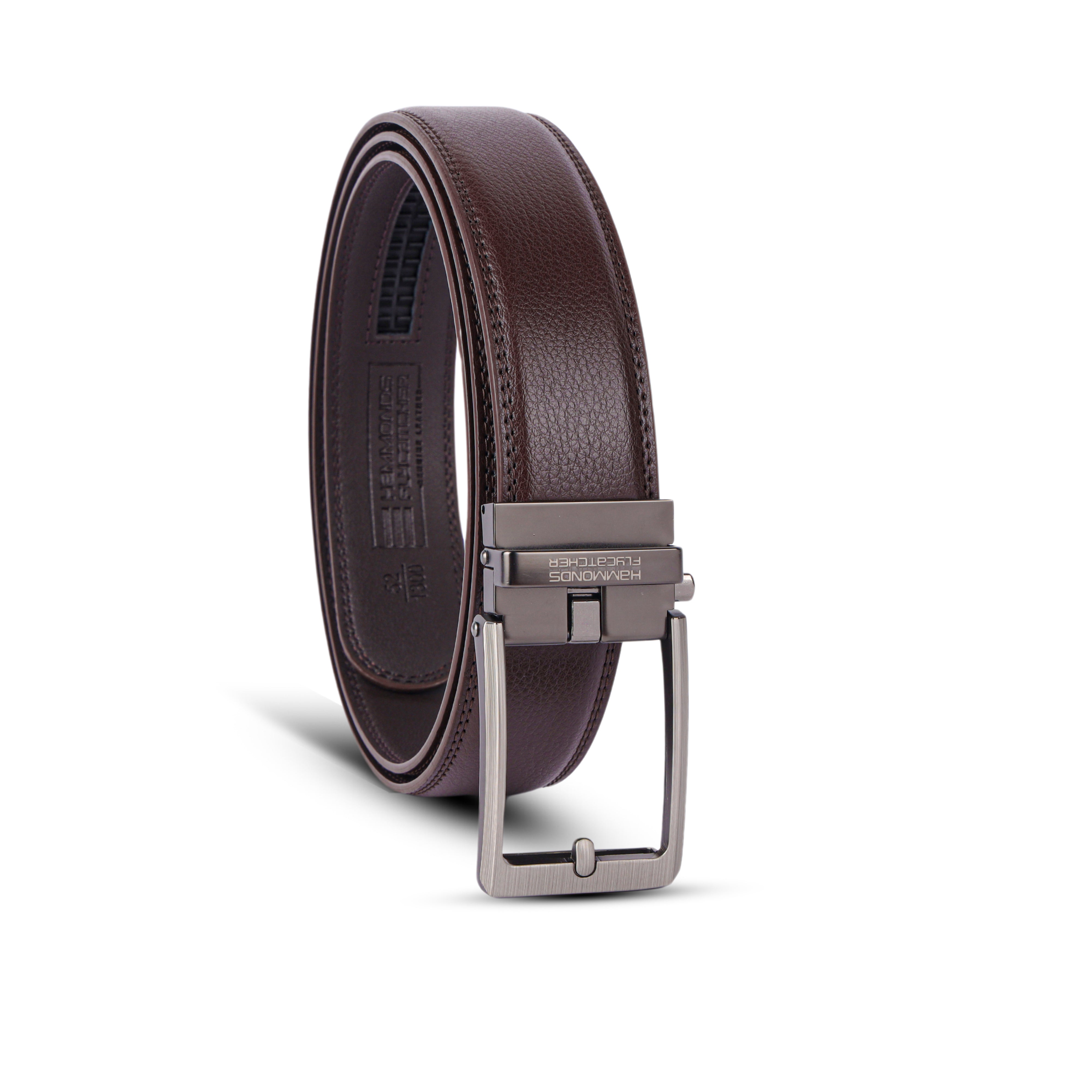 Premium Genuine Leather Belt for Men with Auto Lock, Slide Lock Design Perfect for Everyday Wear