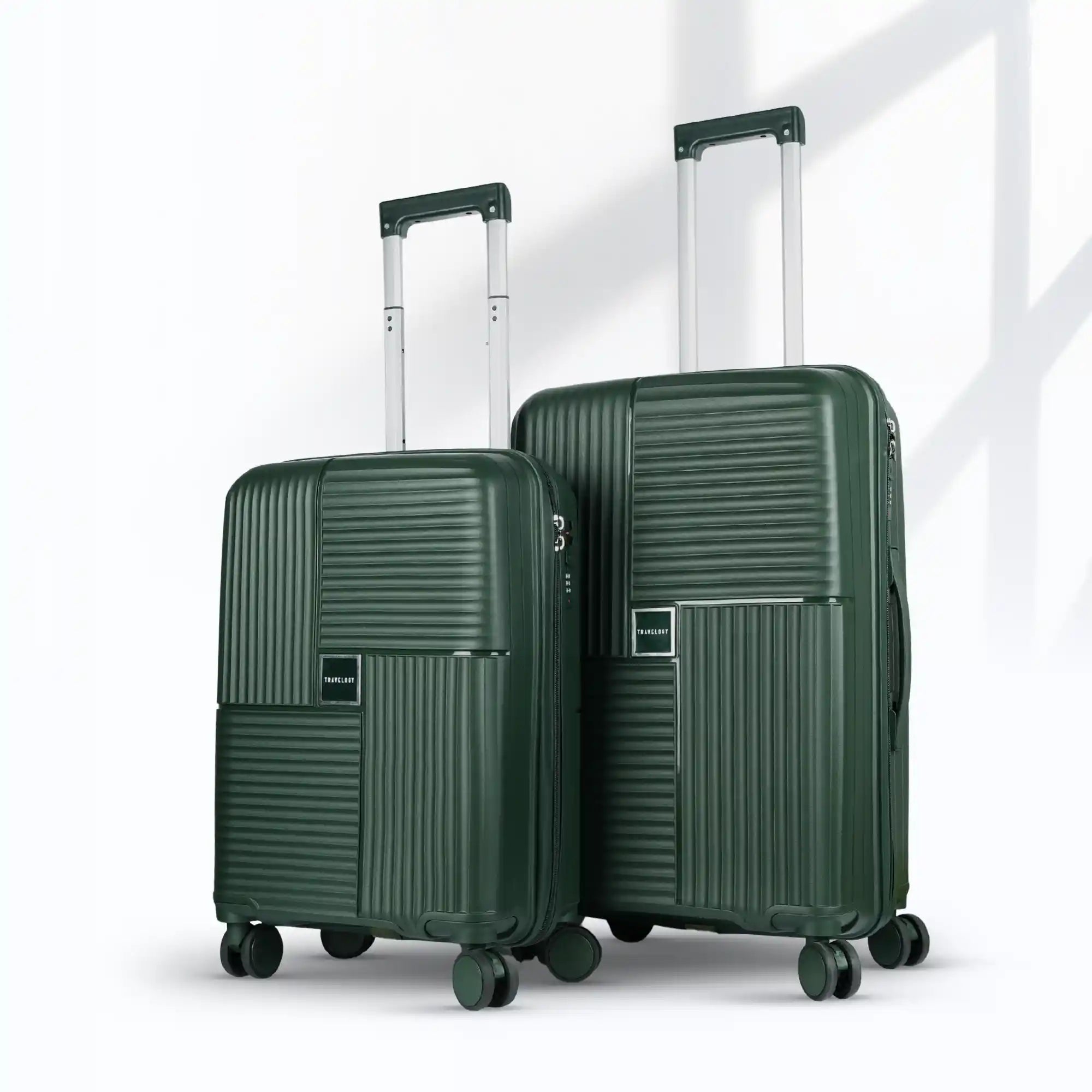 Hard-Sided Wheels Trolley Bags for Travel, Set of (Medium Cabin)