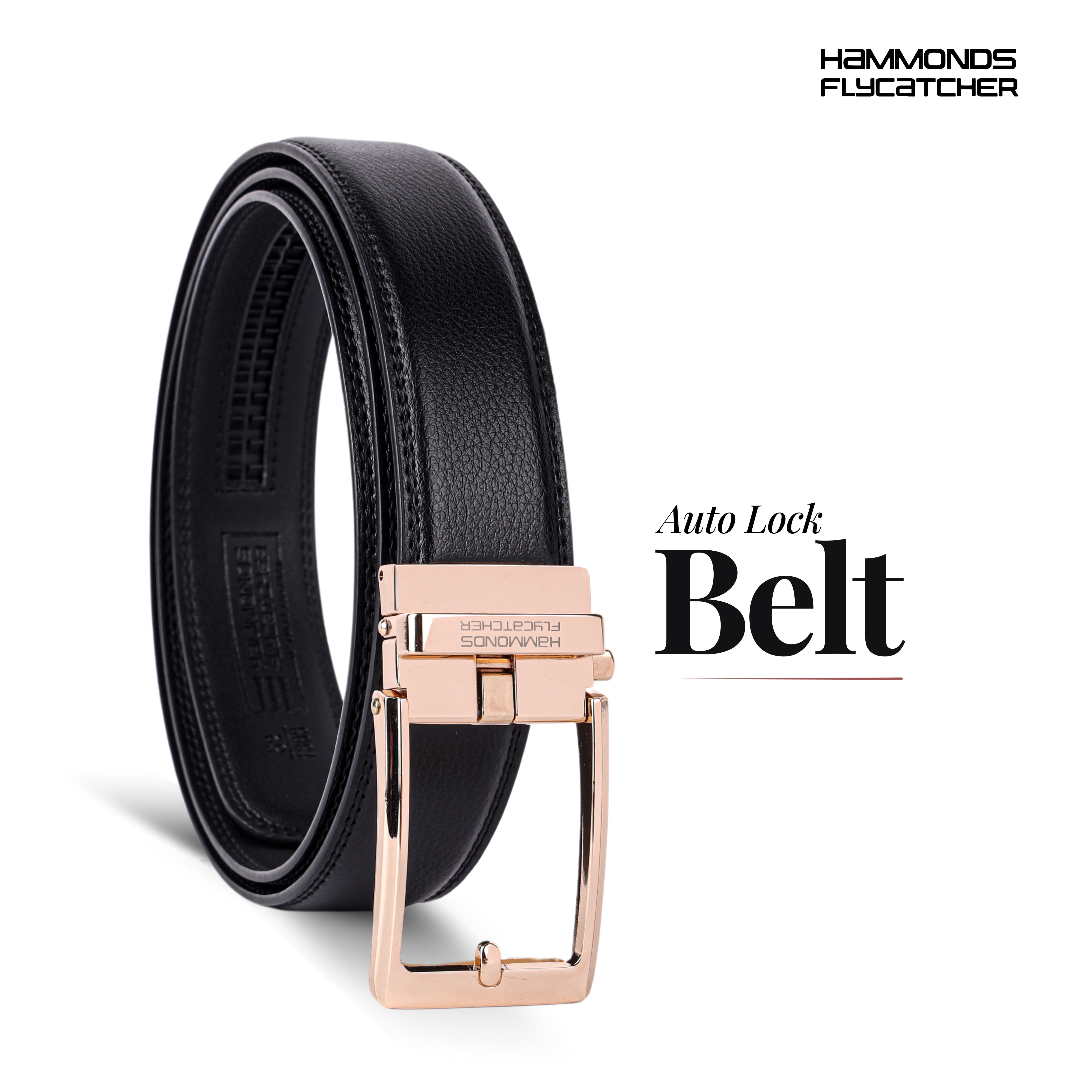 Leather Belt for Men with Auto Lock | Hammonds Flycatcher