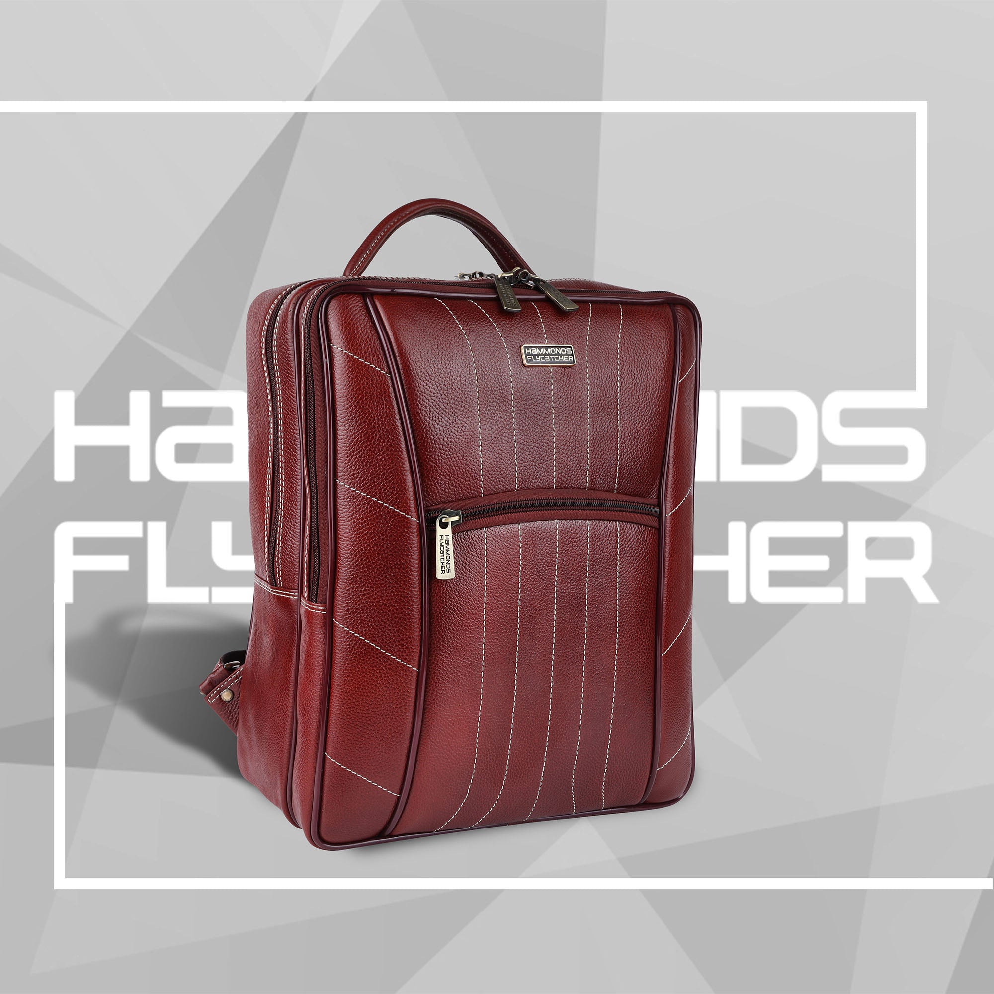 Stylish Leather Laptop Backpack - Best Travel Backpack with Multiple Compartments - Fits up to 16 Inch Laptop Secondary image