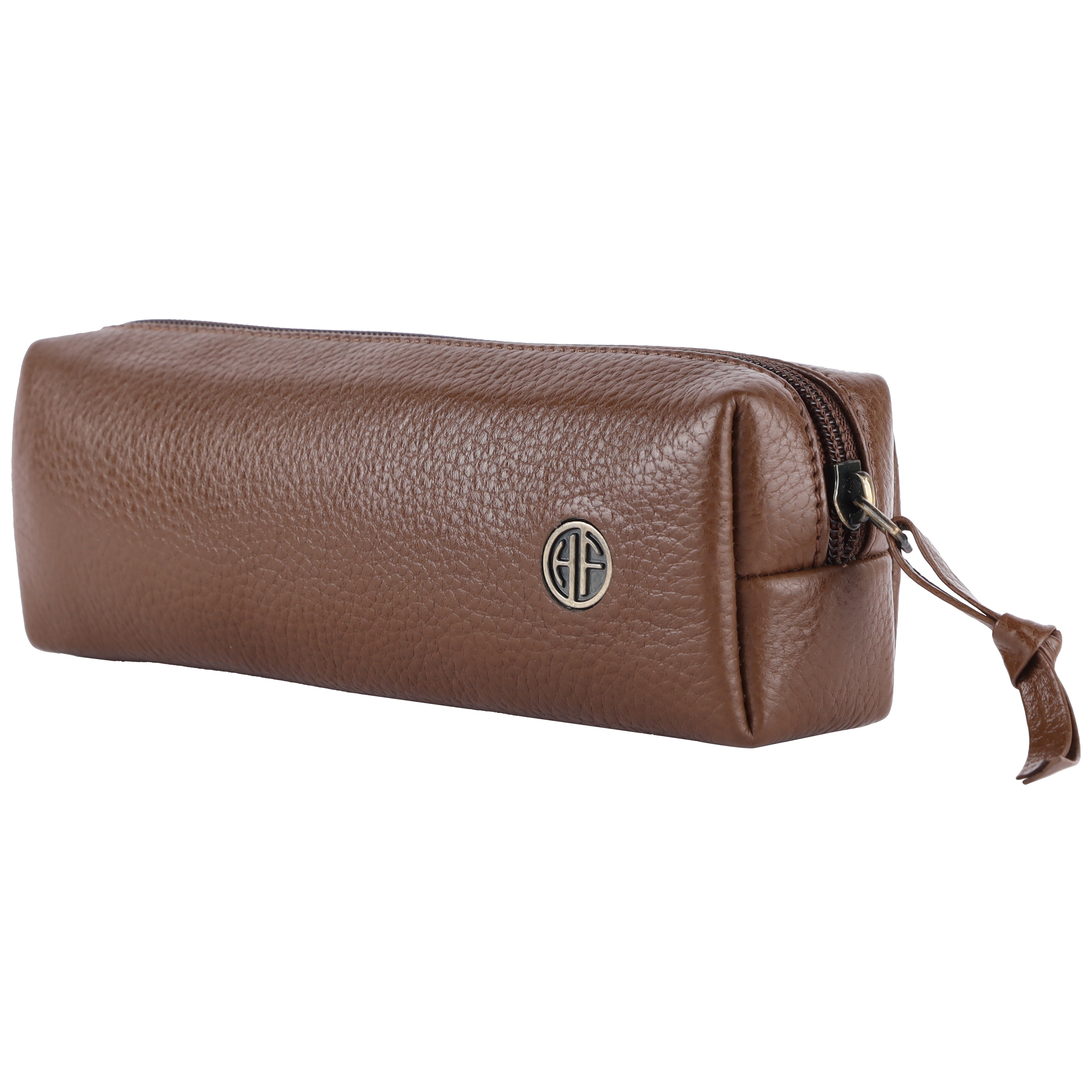 Leather Utility Pouch - Multi-Use Pencil Case, Cosmetic, Stationery, Coin, and Makeup Brush Pouch for Women & Men Secondary image