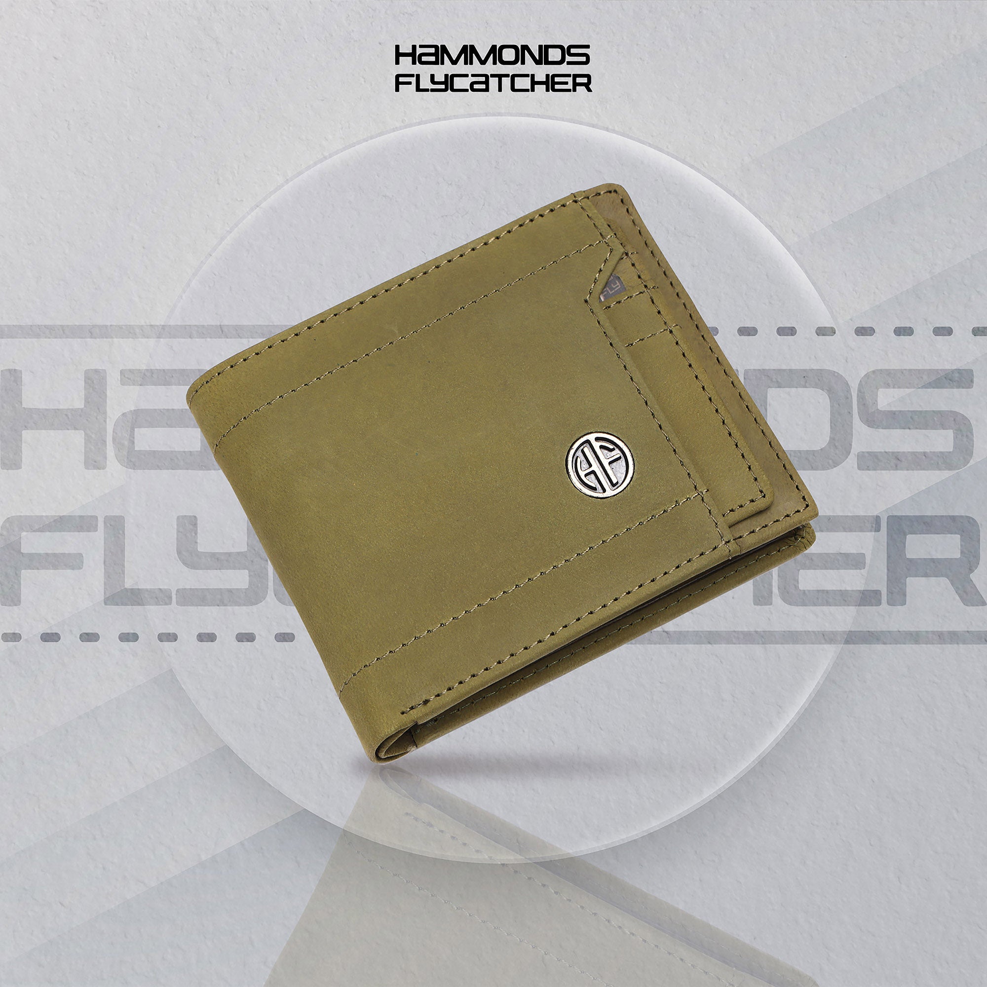 Men's Bifold Branded Wallet - Genuine Leather Money Purse with RFID Protected, 6 ATM Card Holders and More