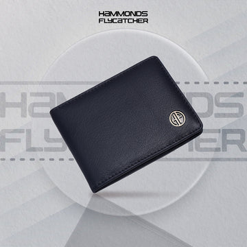 Genuine Leather Slim Wallet for Men, Blue | RFID Protected Leather Wallets for Men | Mens Wallet with 6 Card