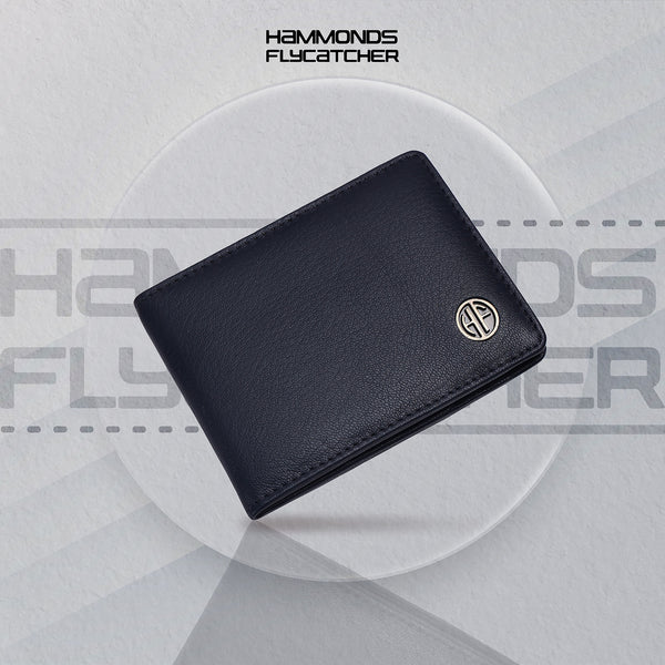 Genuine Leather Slim Wallet for Men, Blue | RFID Protected Leather Wallets for Men | Mens Wallet with 6 Card
