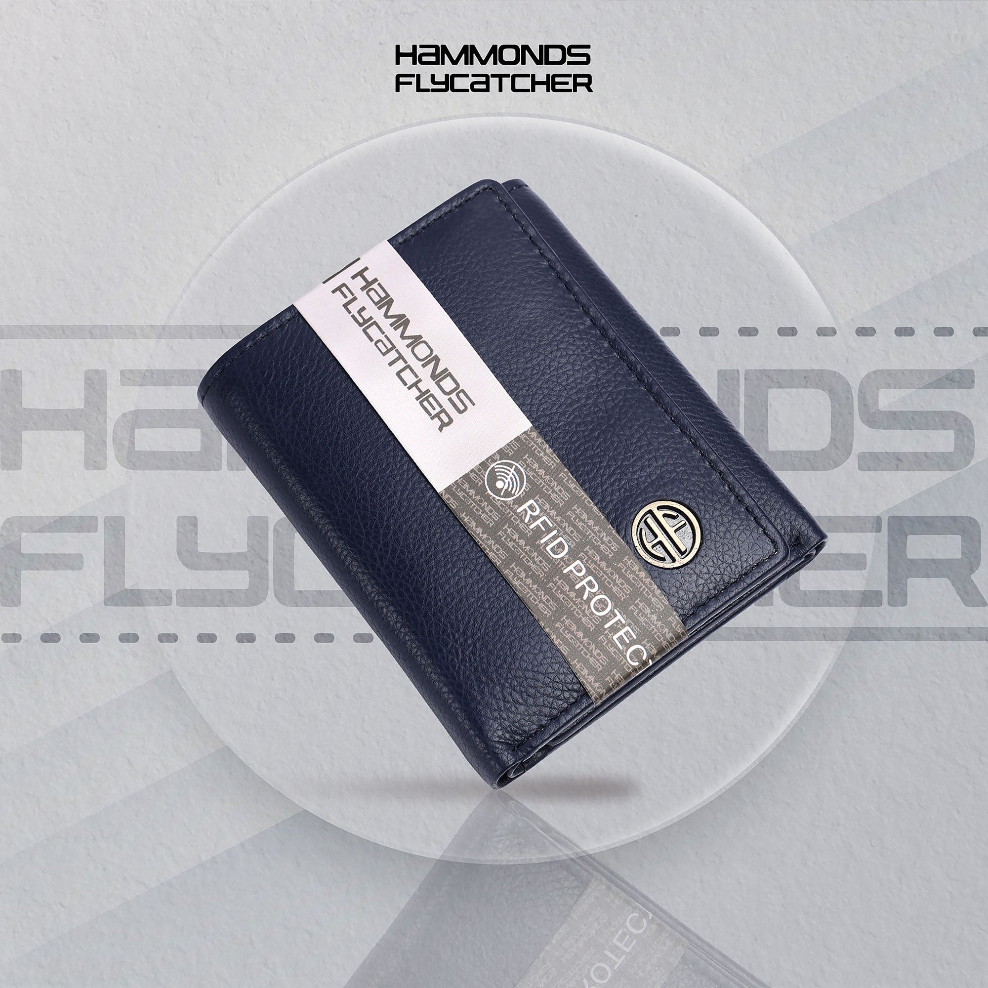 Wallet for Men - Blue | Genuine Leather Trifold Money Wallet | RFID Protected Wallets for Men| 4 ATM