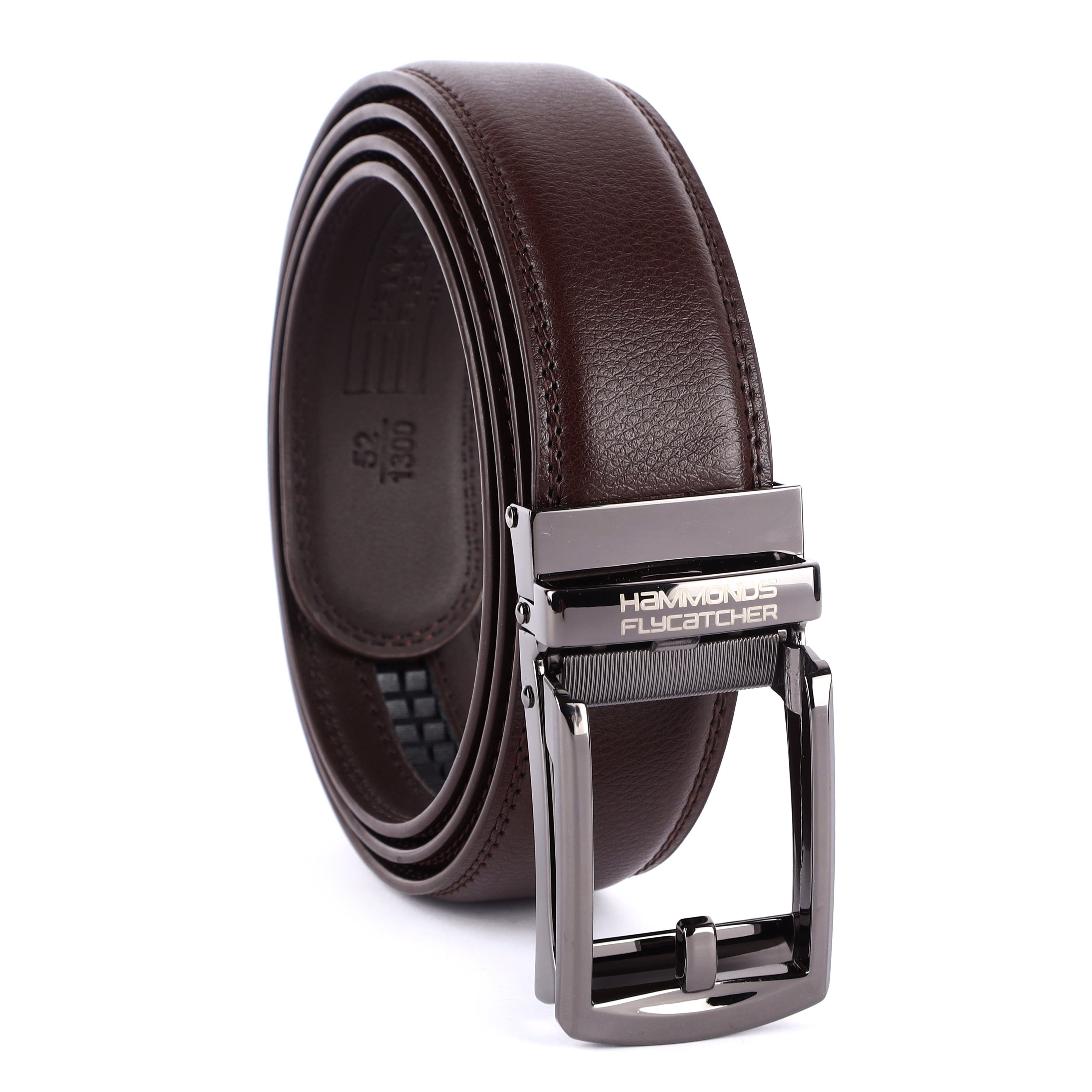 Genuine Leather Autolock Belt for Men - Perfect for Formal and Casual Wear - Adjustable Waistband up to 46 Inches - Autolock Feature