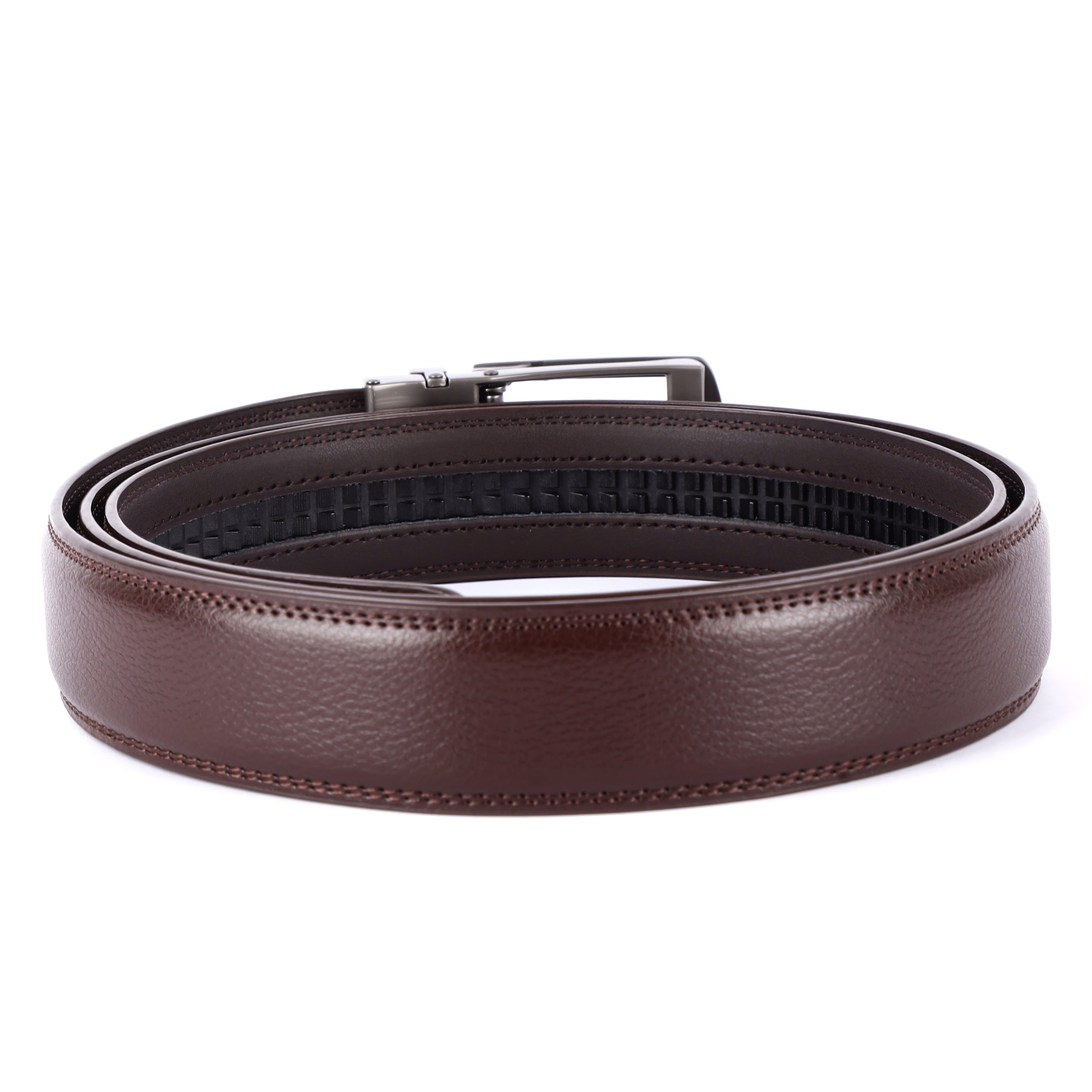 Genuine Leather Autolock Belt for Men - Perfect for Formal and Casual Wear - Adjustable Waistband up to 46 Inches - Autolock Feature