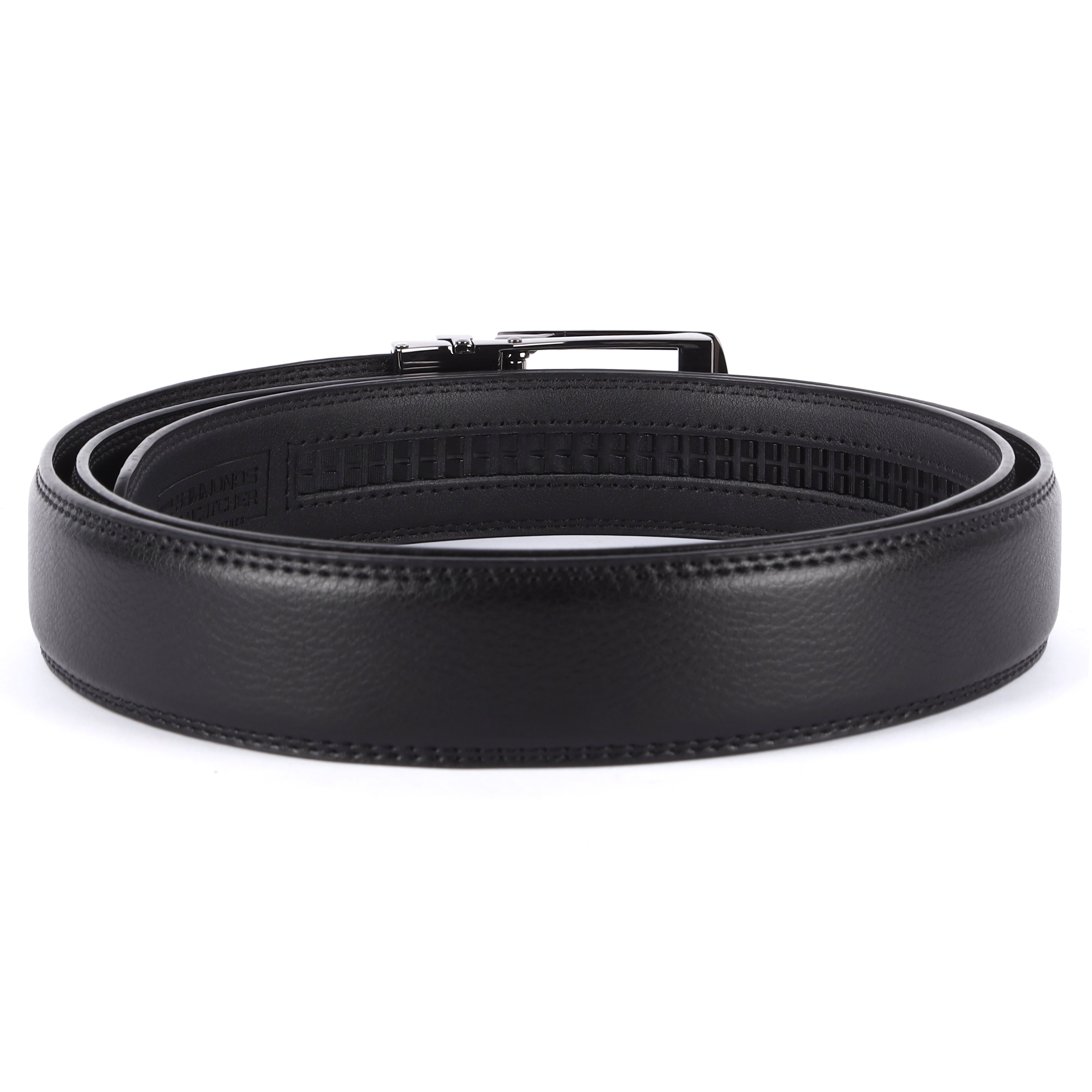 Genuine Leather Autolock Belt for Men - Perfect for Formal and Casual Wear - Adjustable Waistband up to 46 Inches - Autolock Feature