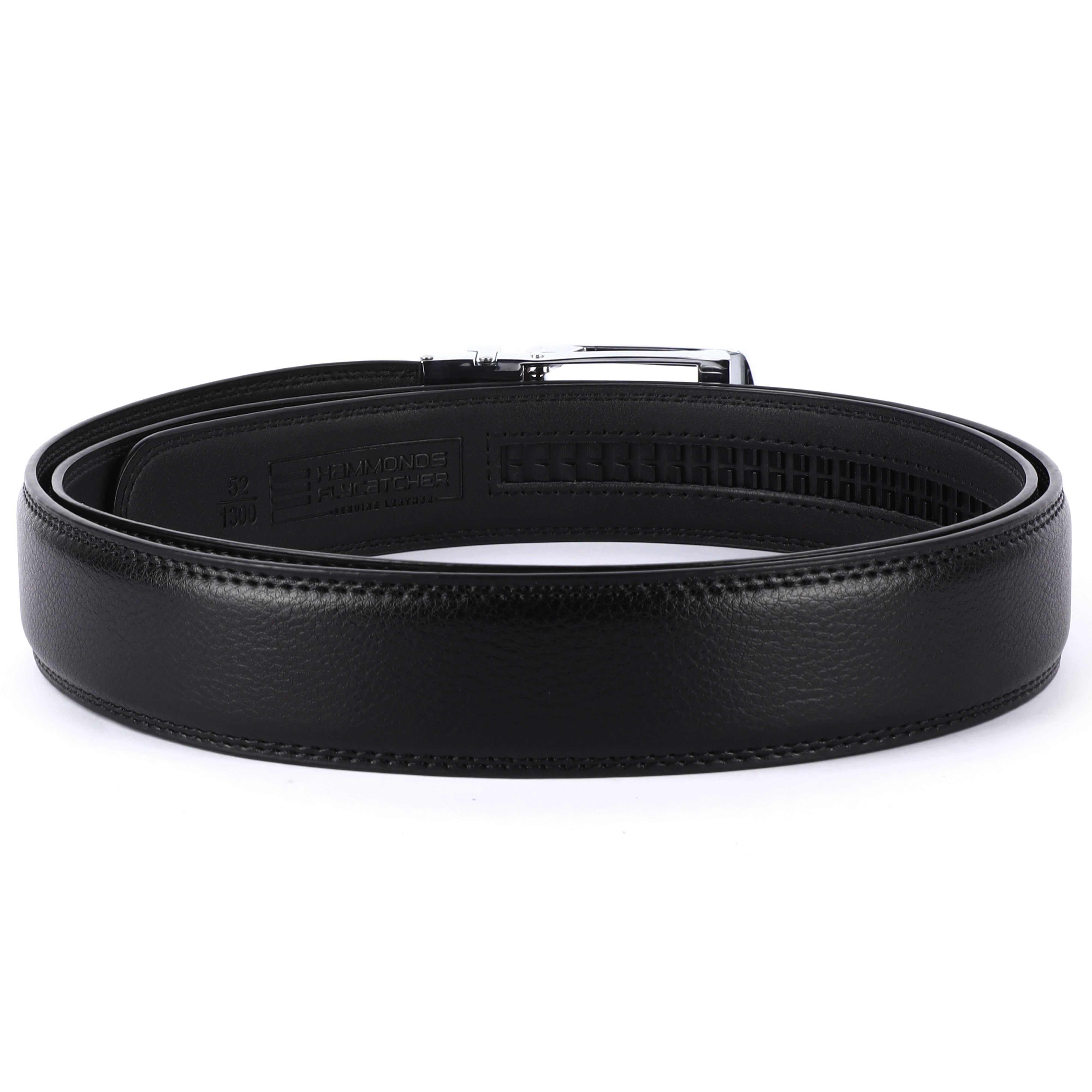 Genuine Leather Autolock Belt for Men - Perfect for Formal and Casual Wear - Adjustable Waistband up to 46 Inches - Autolock Feature