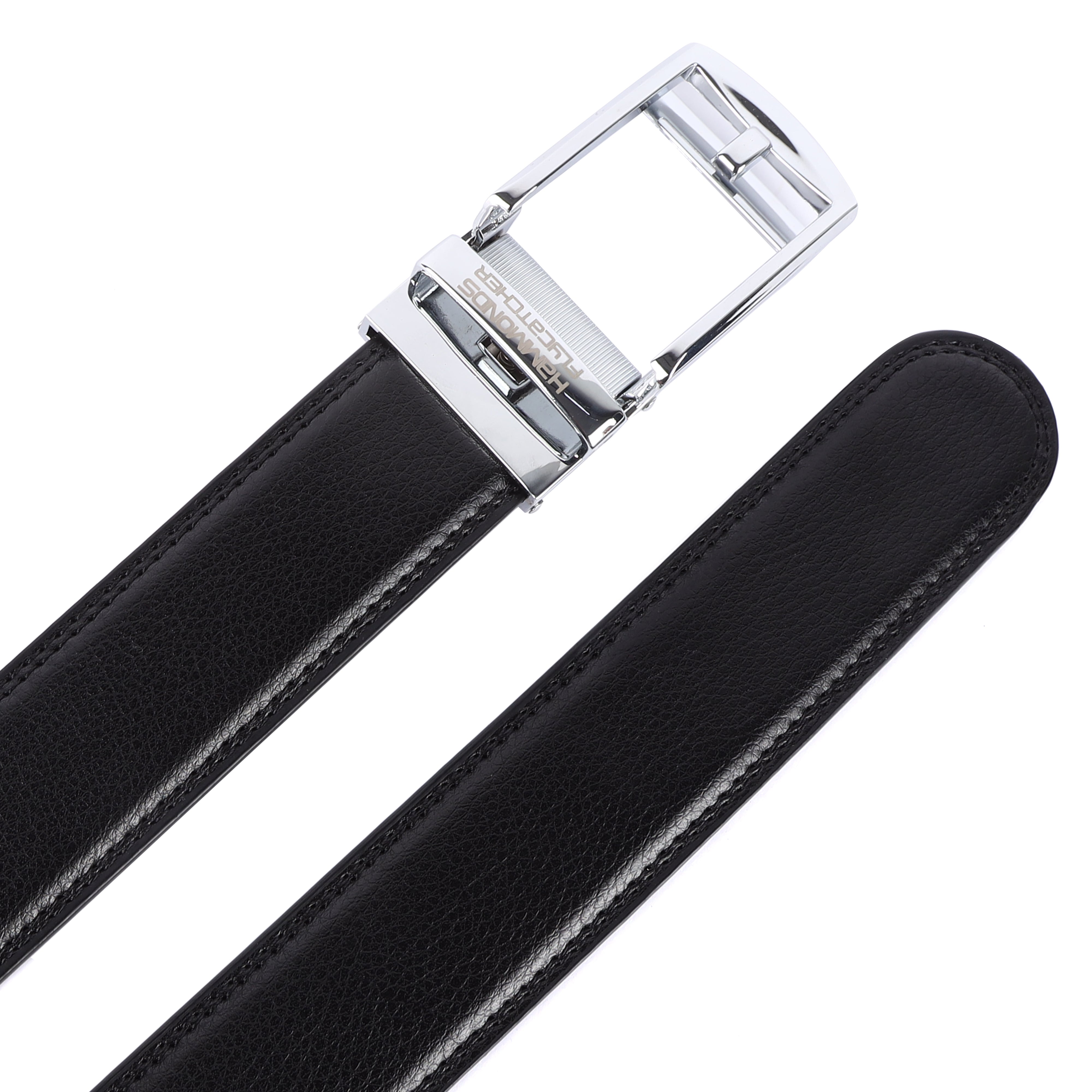 Genuine Leather Autolock Belt for Men - Perfect for Formal and Casual Wear - Adjustable Waistband up to 46 Inches - Autolock Feature