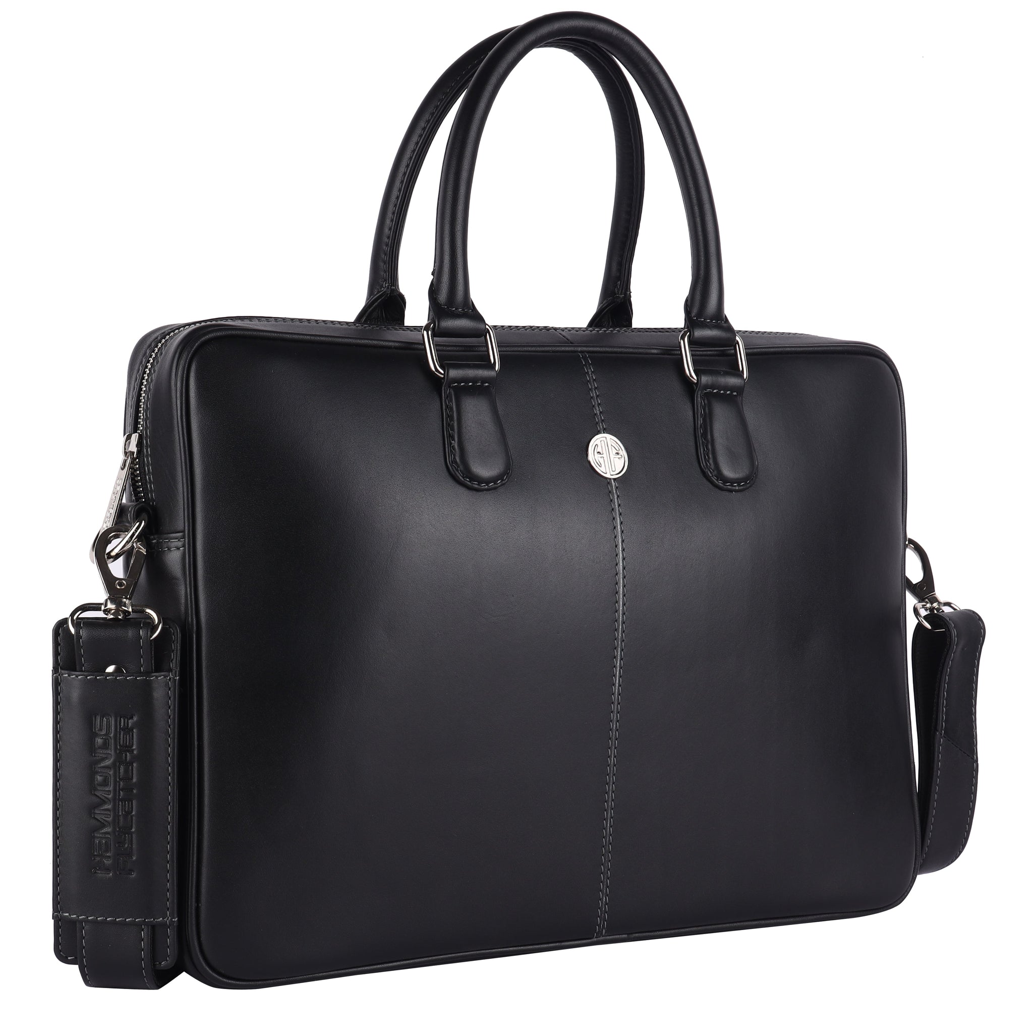 Genuine Leather Office Bag for Men, 15.6 Inch Laptop Bag, 1 Year Warranty