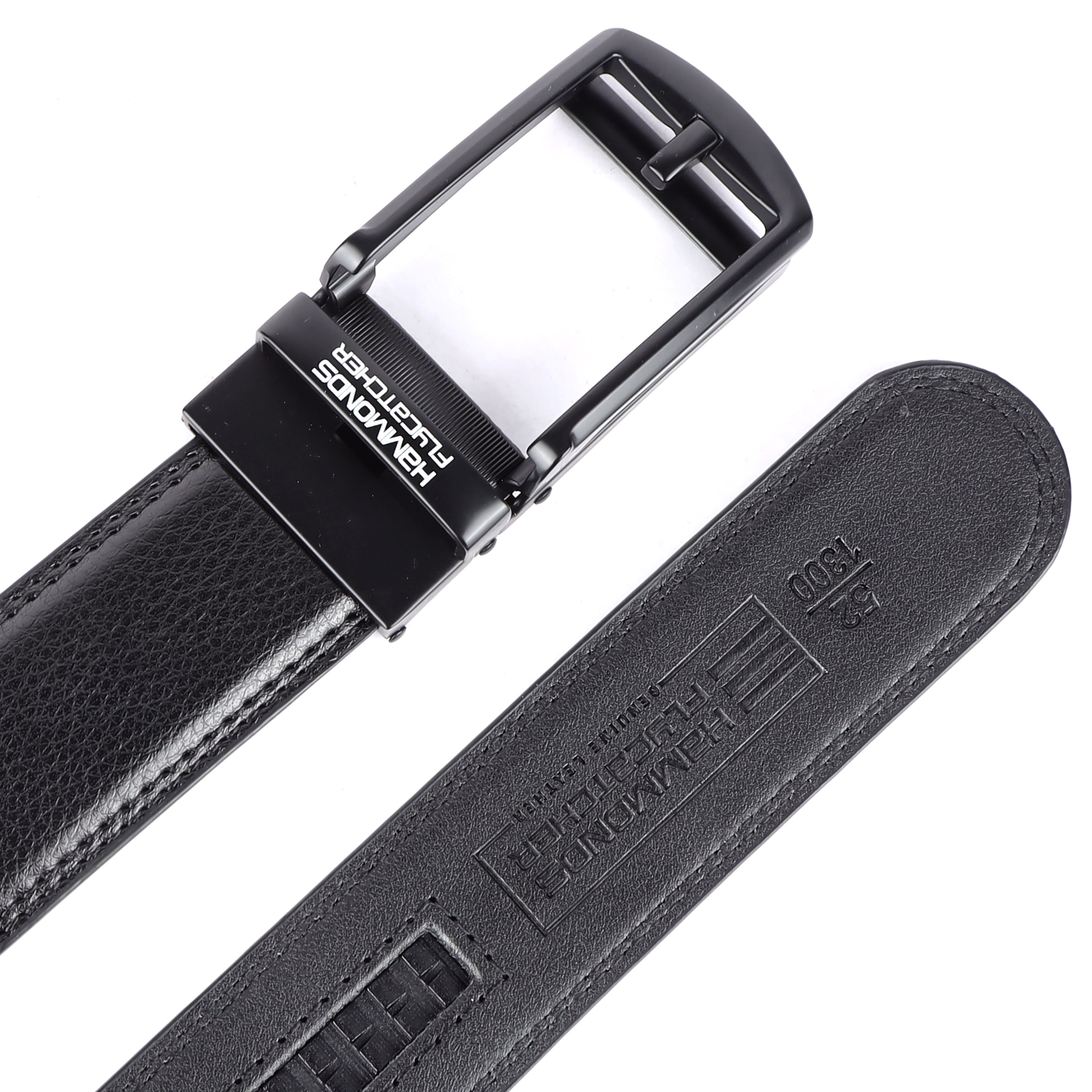 Genuine Leather Autolock Belt for Men - Perfect for Formal and Casual Wear - Adjustable Waistband up to 46 Inches - Autolock Feature