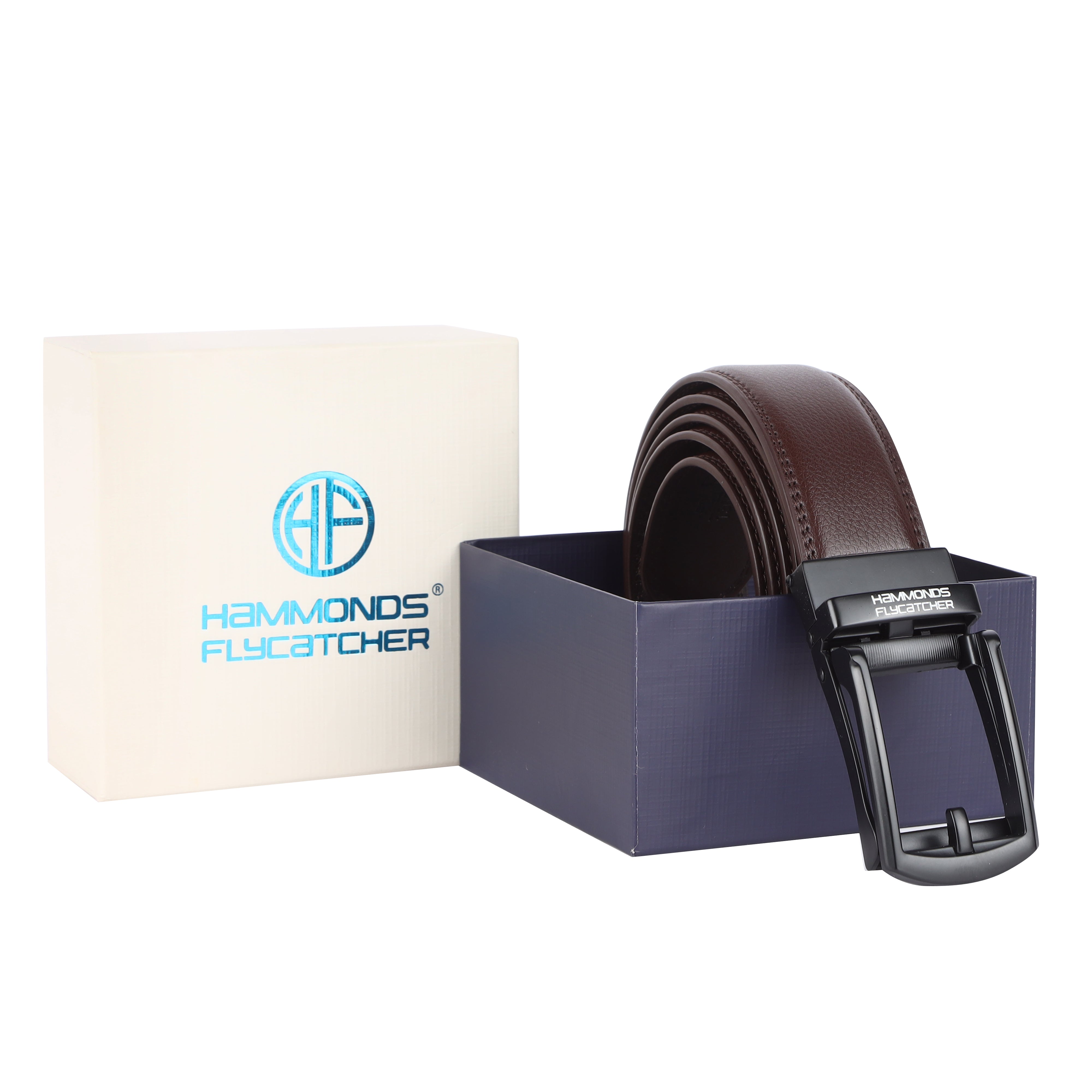 Genuine Leather Autolock Belt for Men - Perfect for Formal and Casual Wear - Adjustable Waistband up to 46 Inches - Autolock Feature