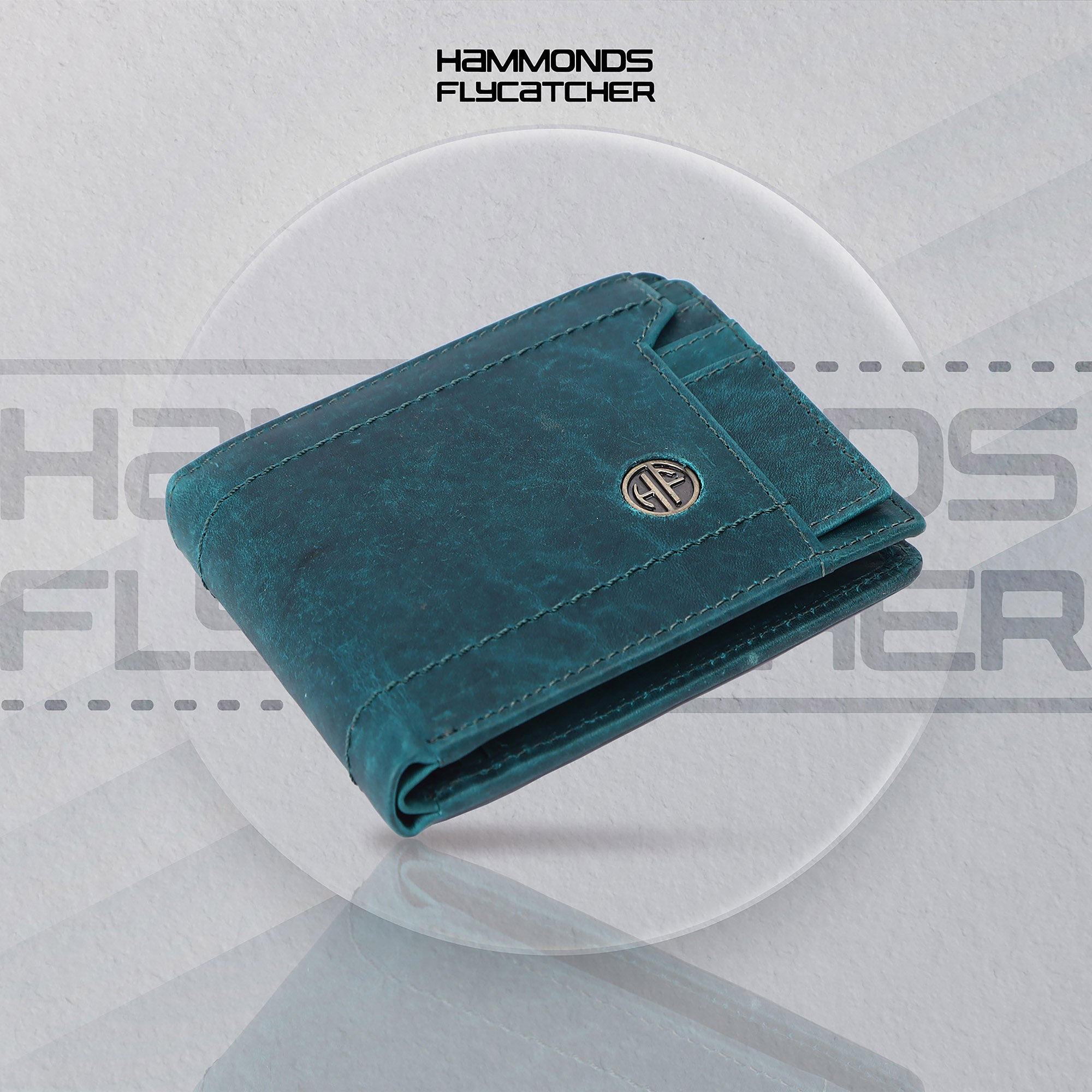 Men's Bifold Branded Wallet - Genuine Leather Money Purse with RFID Protected, 6 ATM Card Holders and More