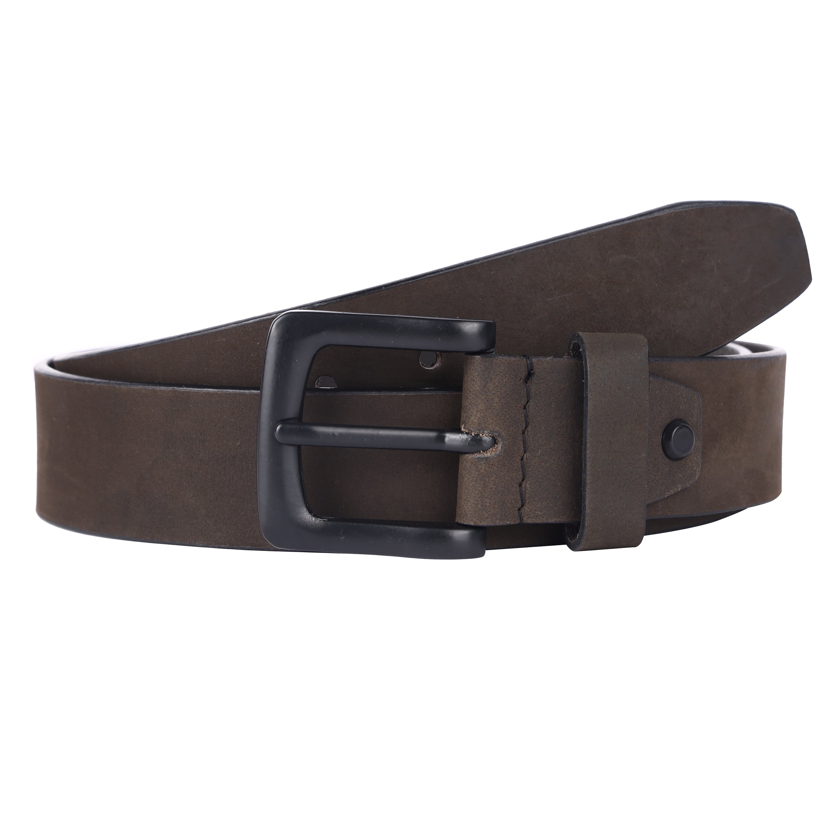 Premium Pure Leather Belt for Men - Fits Waist Sizes 28-46, 1.5 Inch Width - Ideal for Casual & Formal Use