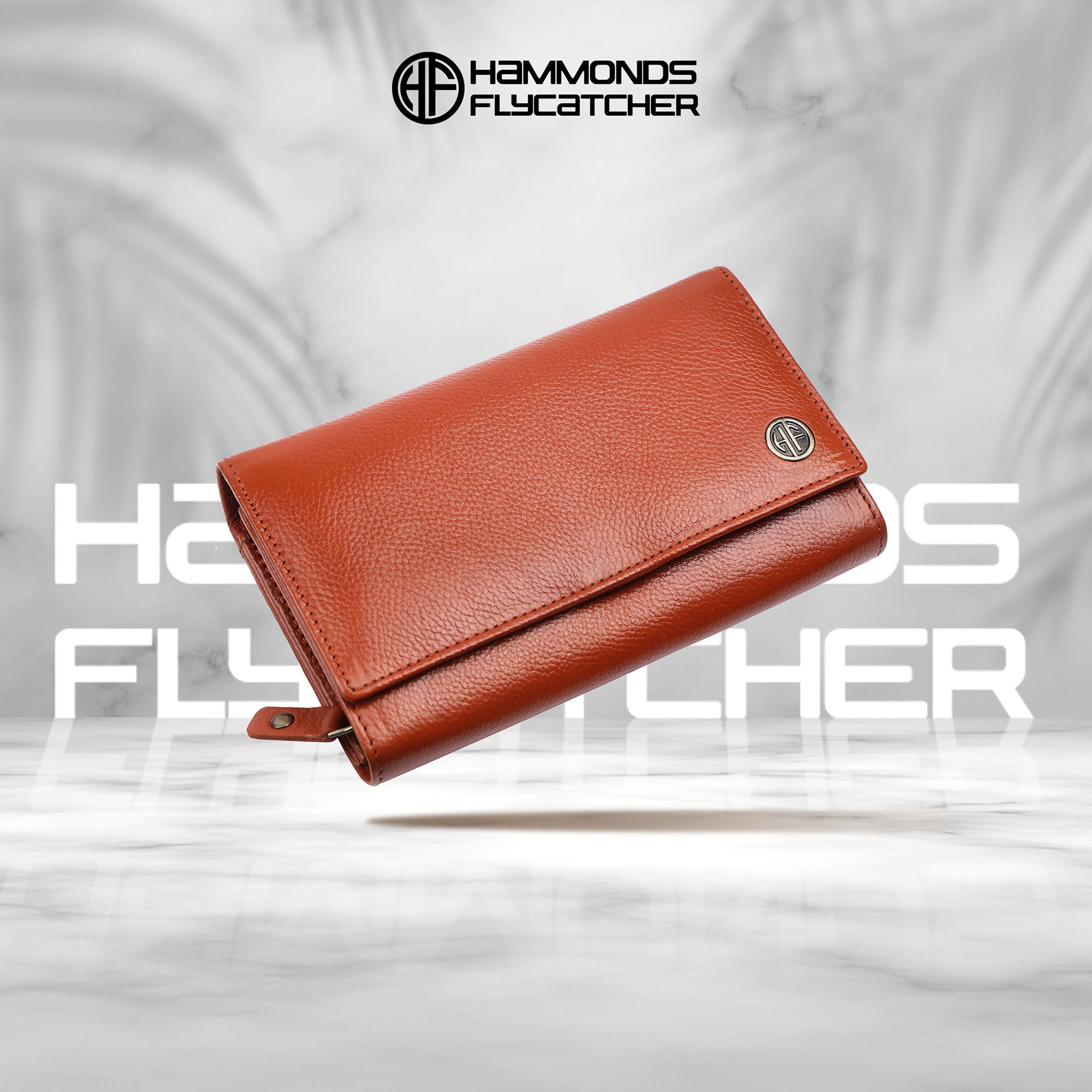 Ladies Leather Purse - RFID Protected, 8 Card Slots, 5 Compartments, Button Closure - For Daily Use