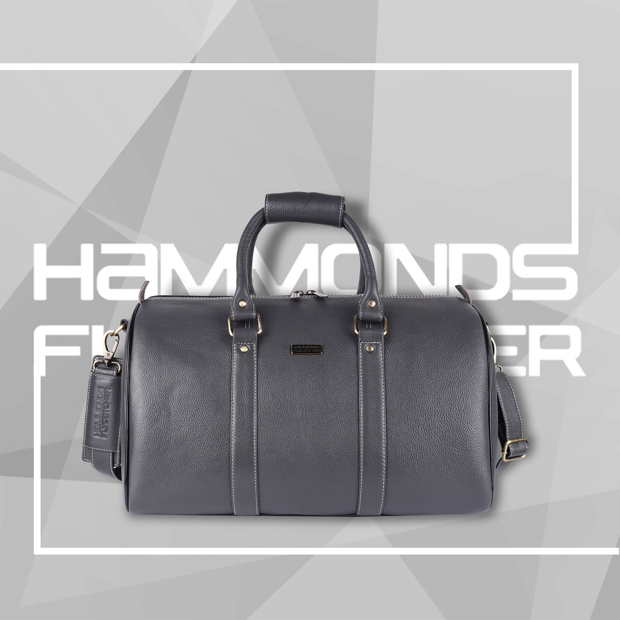 Duffle Bag for Travel - Genuine Leather Travel Bag for Luggage - Ideal Cabin Weekender Bag - Spacious, Stylish and Durable
