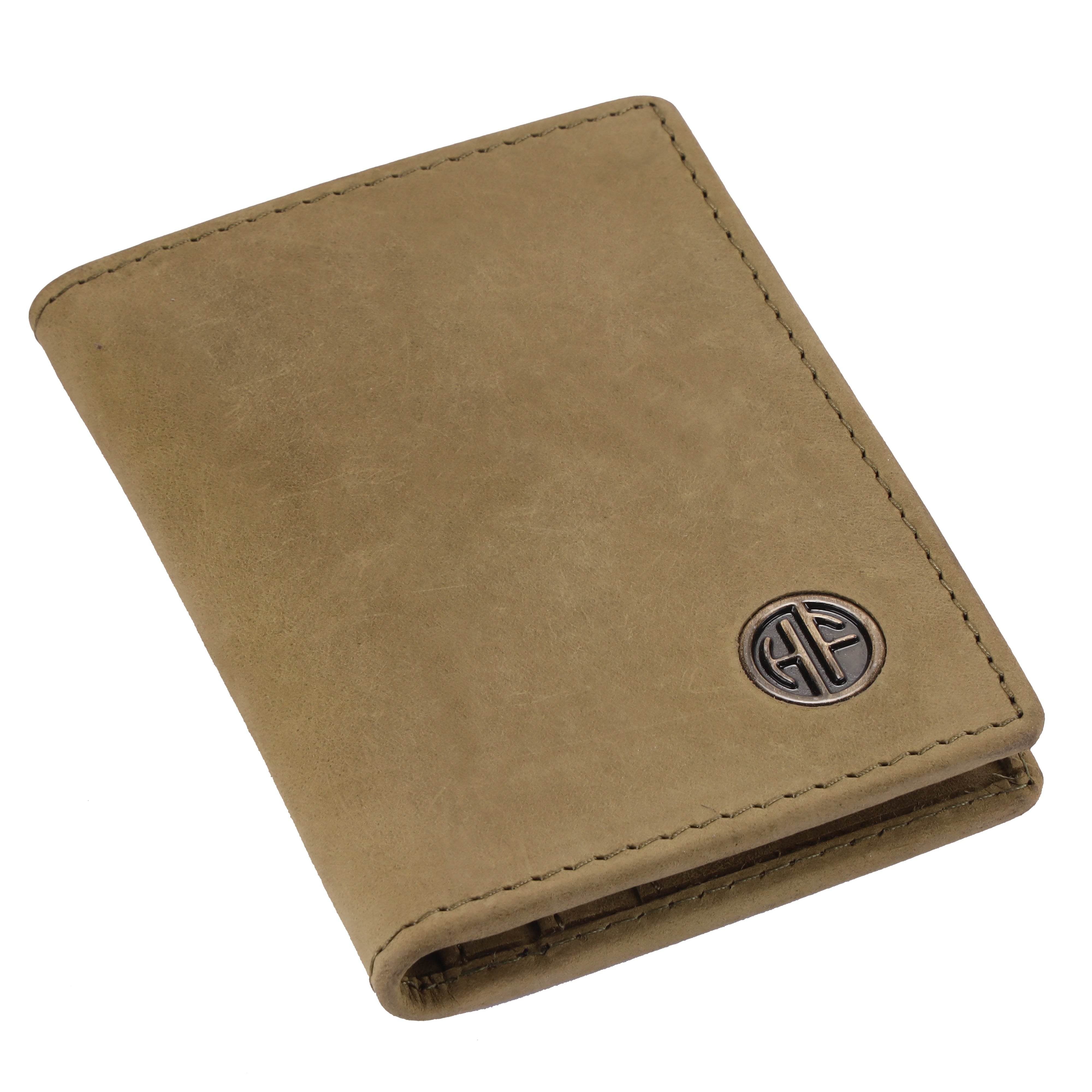 Card Holder Wallet for Men and Women - Genuine Leather - RFID Protected - 6 Slots for ATM Credit/Debit Card