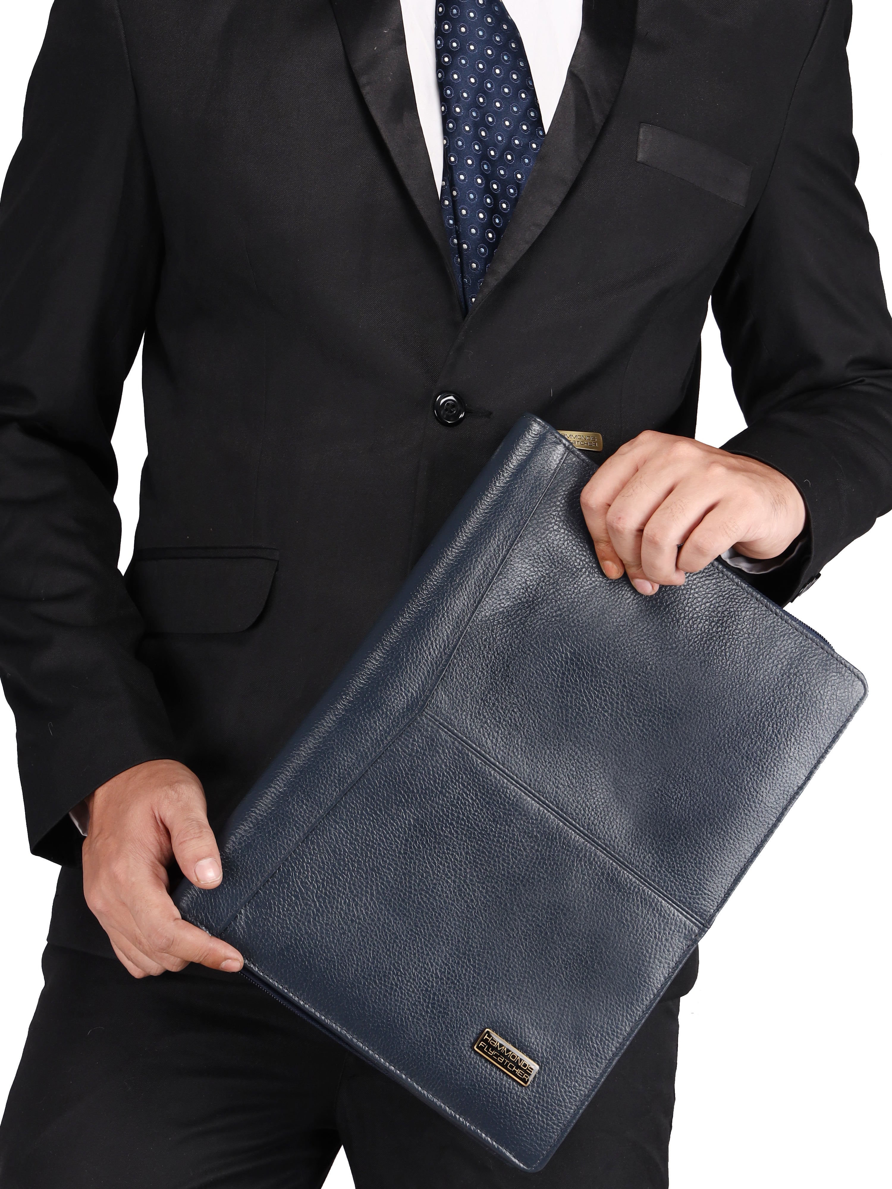 Genuine Leather Premium File Folder for Unisex