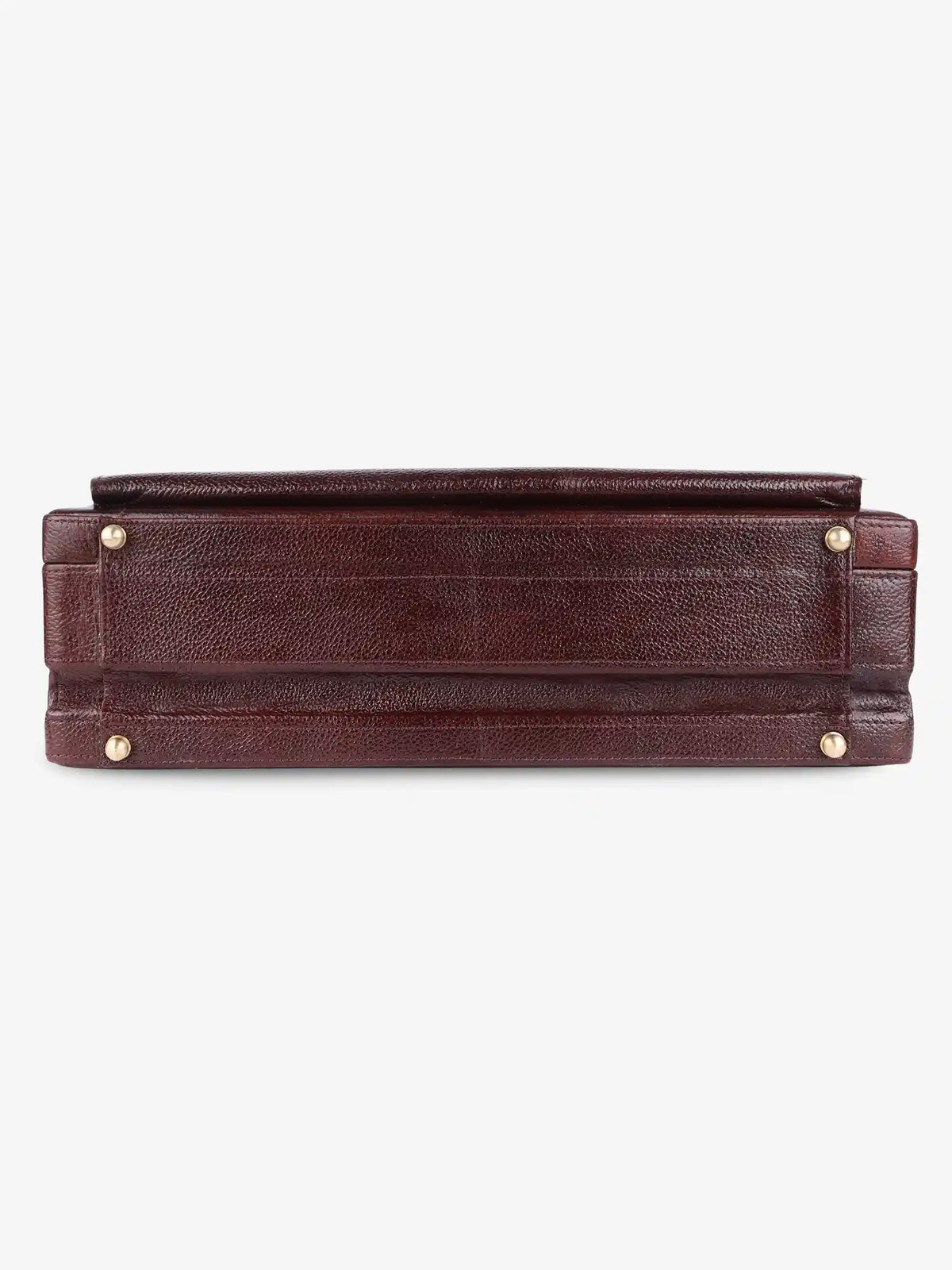 Expandable Briefcase for Men -Genuine Leather Office Bag, Travel Bag with Dual Combination Locks Protection
