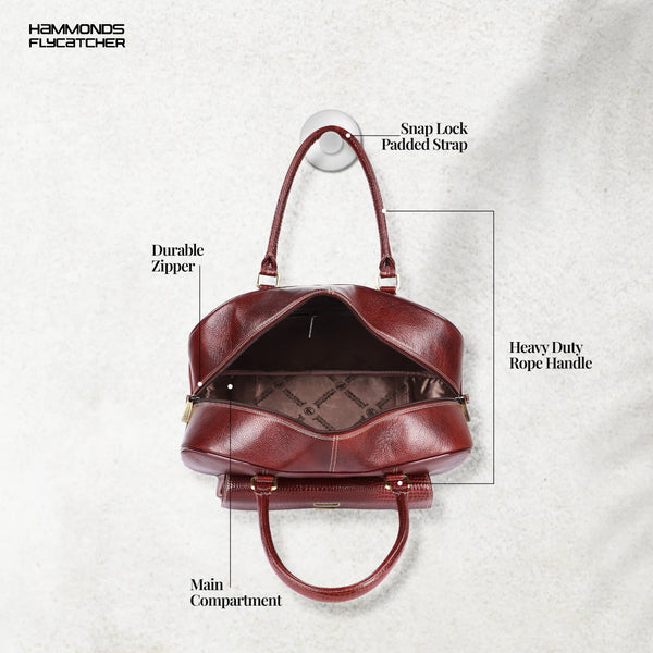 Genuine Leather Brown Travel Bag/Travel Bags for Luggage/Cabin Luggage Bags for Flight/Leather Travel Bags