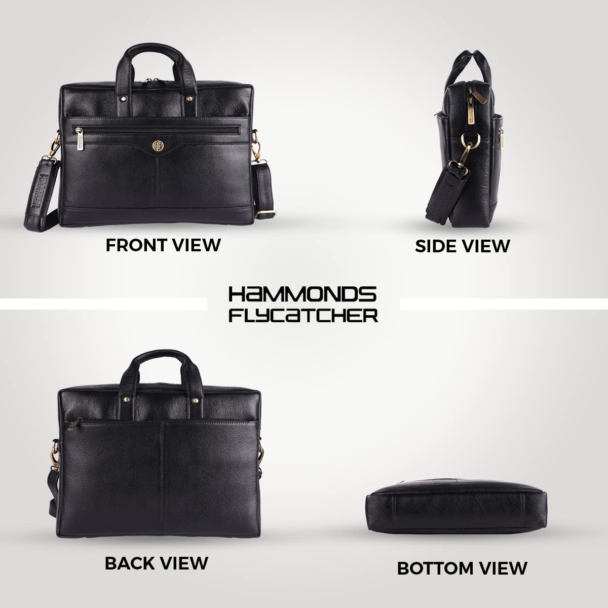 Genuine Leather Executive Office Bag - Shoulder Laptop Messenger Bag for Men - Fits up to 14/15.6 Inch Secondary image