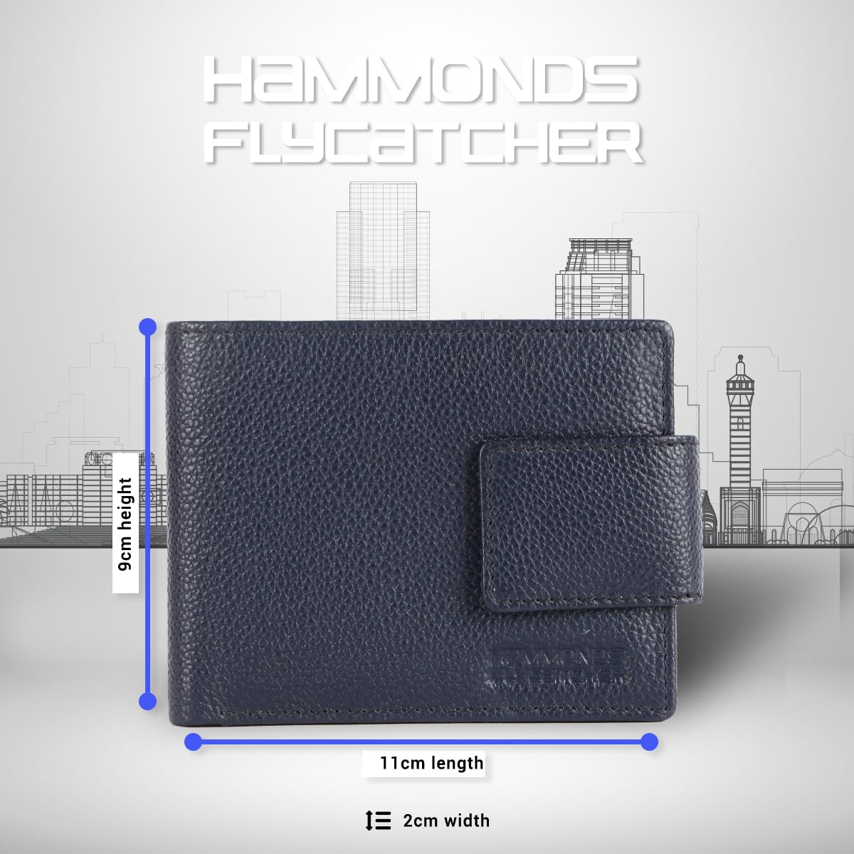 RFID Protected Genuine Leather Wallet for Mens - 7 Card Slots, Zipper Coin Pocket - Gift for Him on Any Occasion