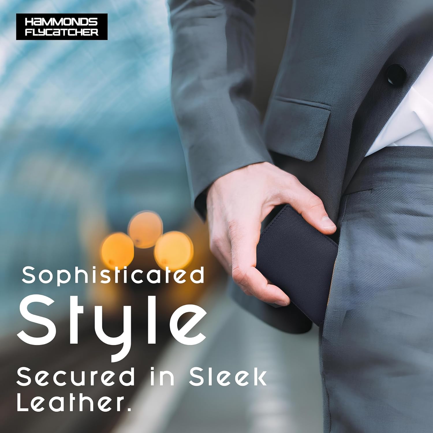 Card Holder Wallet for Men and Women - Genuine Leather - RFID Protected - 6 Slots for ATM Credit/Debit Card