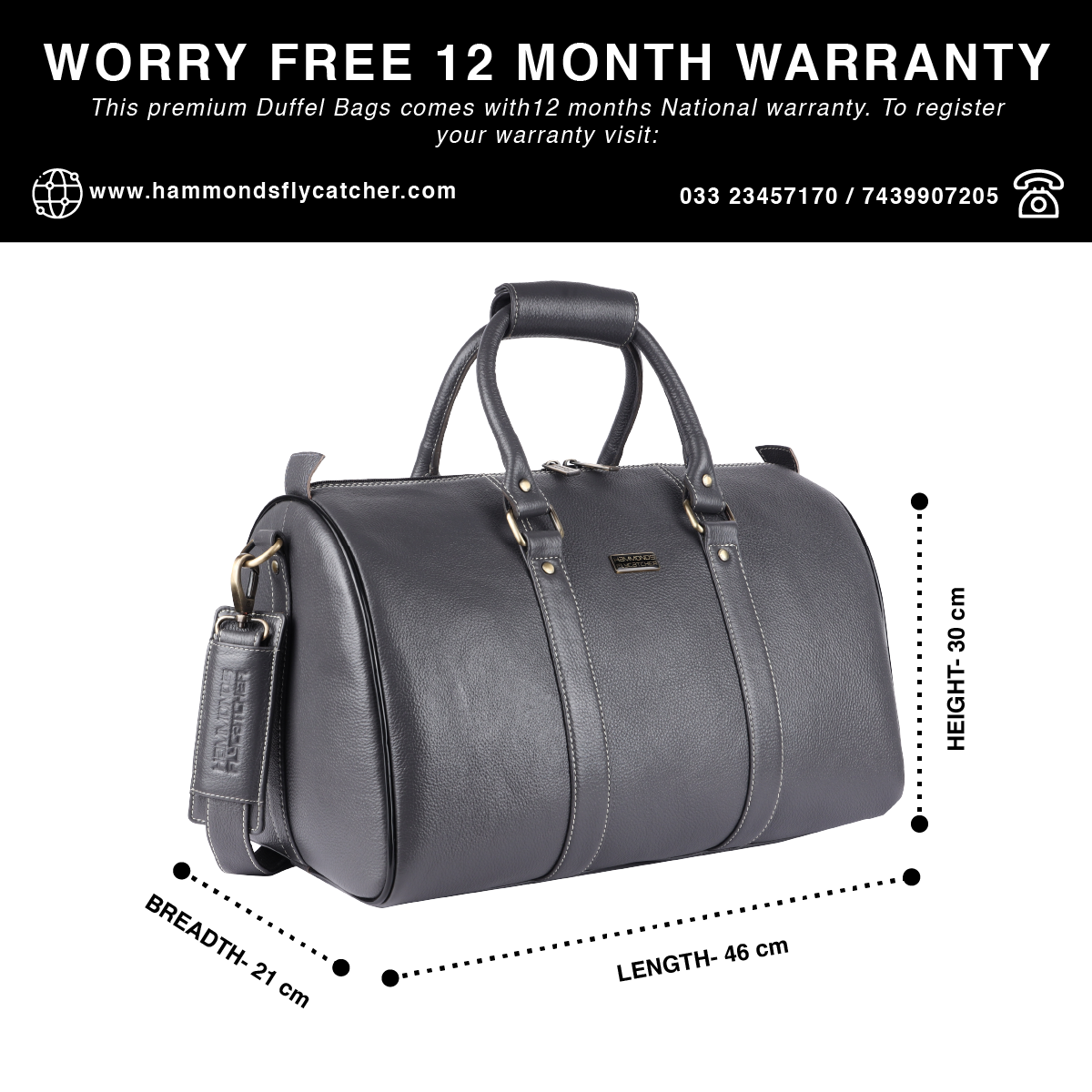 Genuine leather duffel bags sale