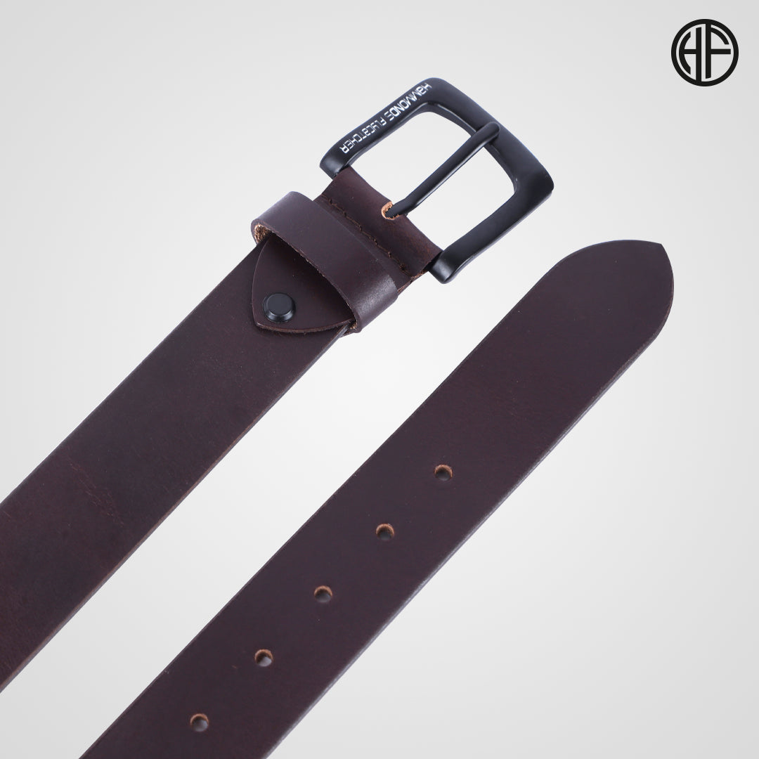 Premium Pure Leather Belt for Men - Fits Waist Sizes 28-46, 1.5 Inch Width - Ideal for Casual & Formal Use