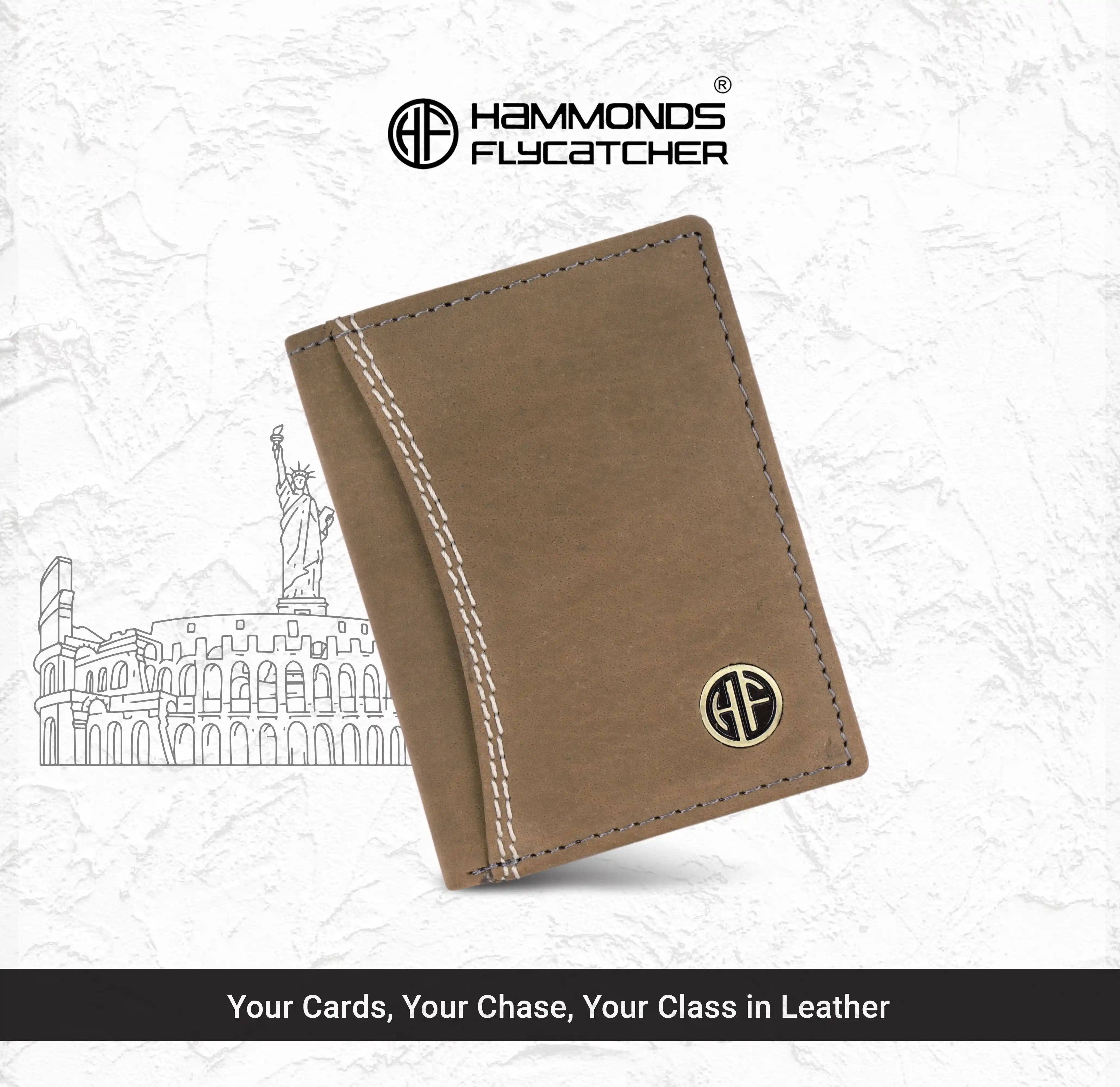 Genuine Leather Card Holder for Men & Women, RFID Protected, 6 Card Slots, Currency Slot Secondary image