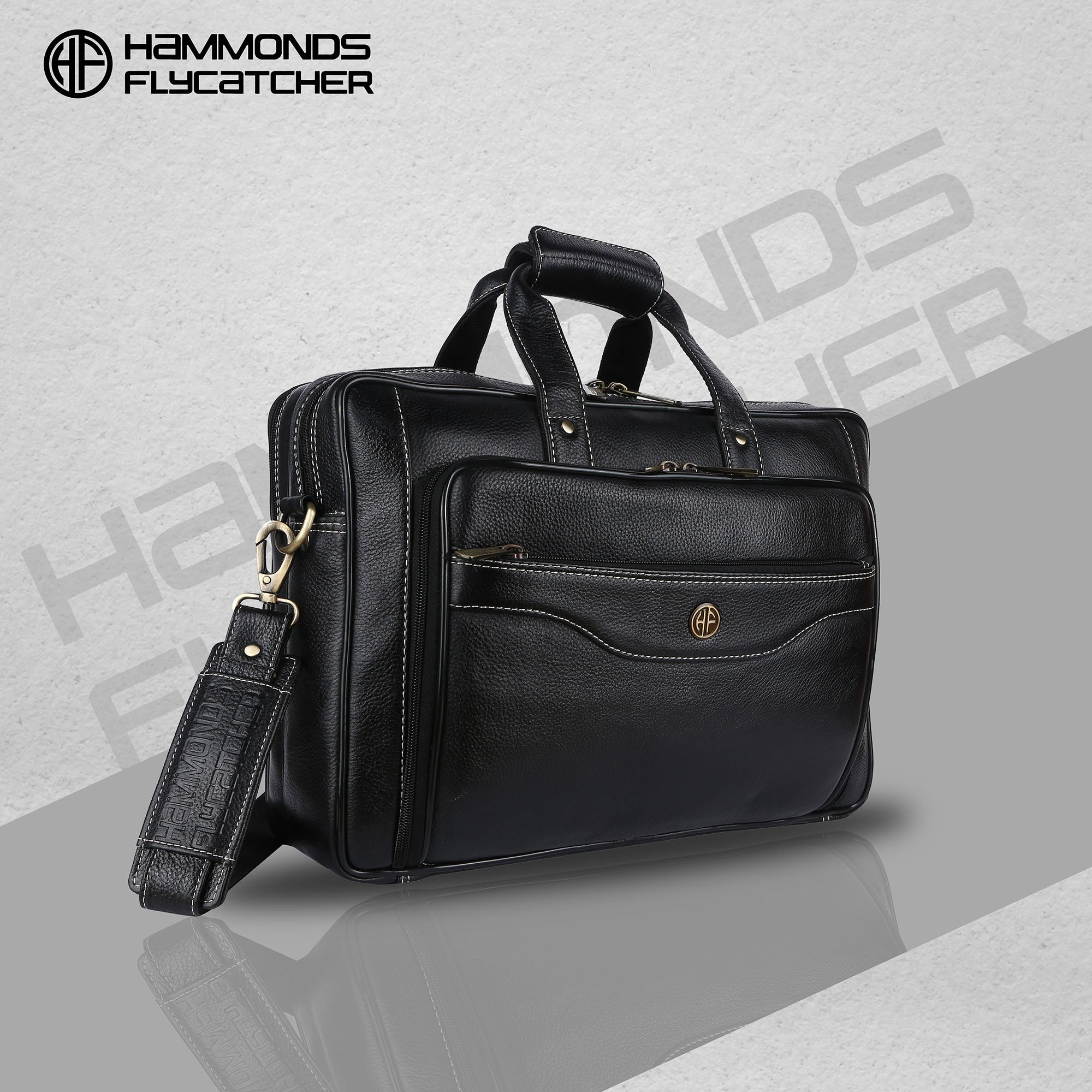 Leather Office Laptop Bags For Mens - Fits Up to 16-inch Laptop/MacBook - 1 Year Warranty Included