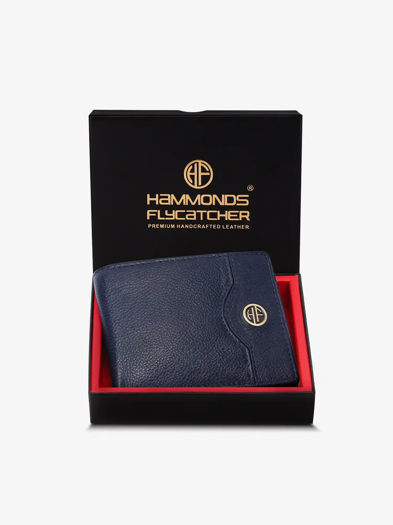 Wallet for Men - Blue | Genuine Leather Bifold Money Wallet | RFID Protected Wallets for Men| 6 ATM