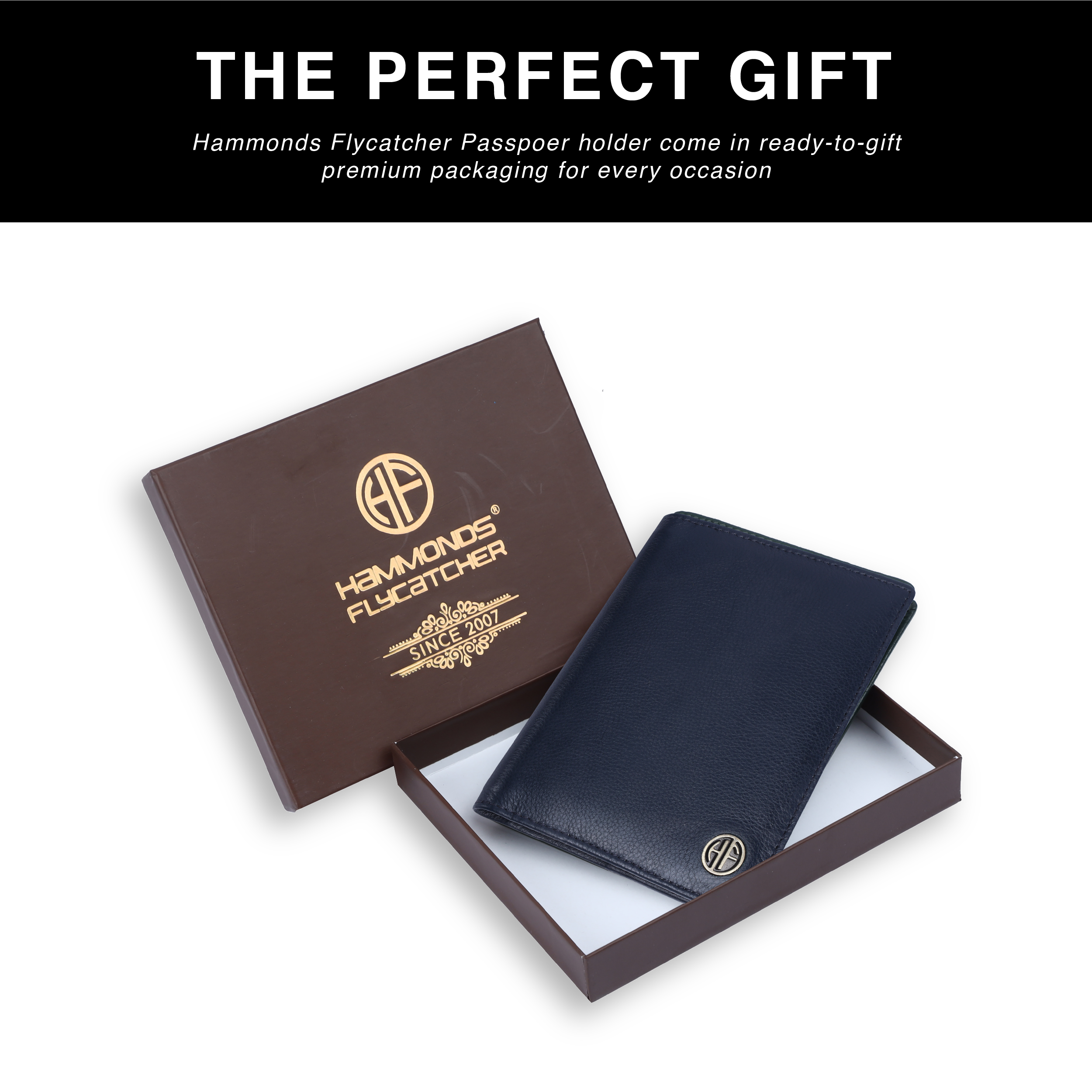 Leather Travel Passport Holder For Men And Women With Passport Slot, Card Slots, ID Card Slot - RFID Protected