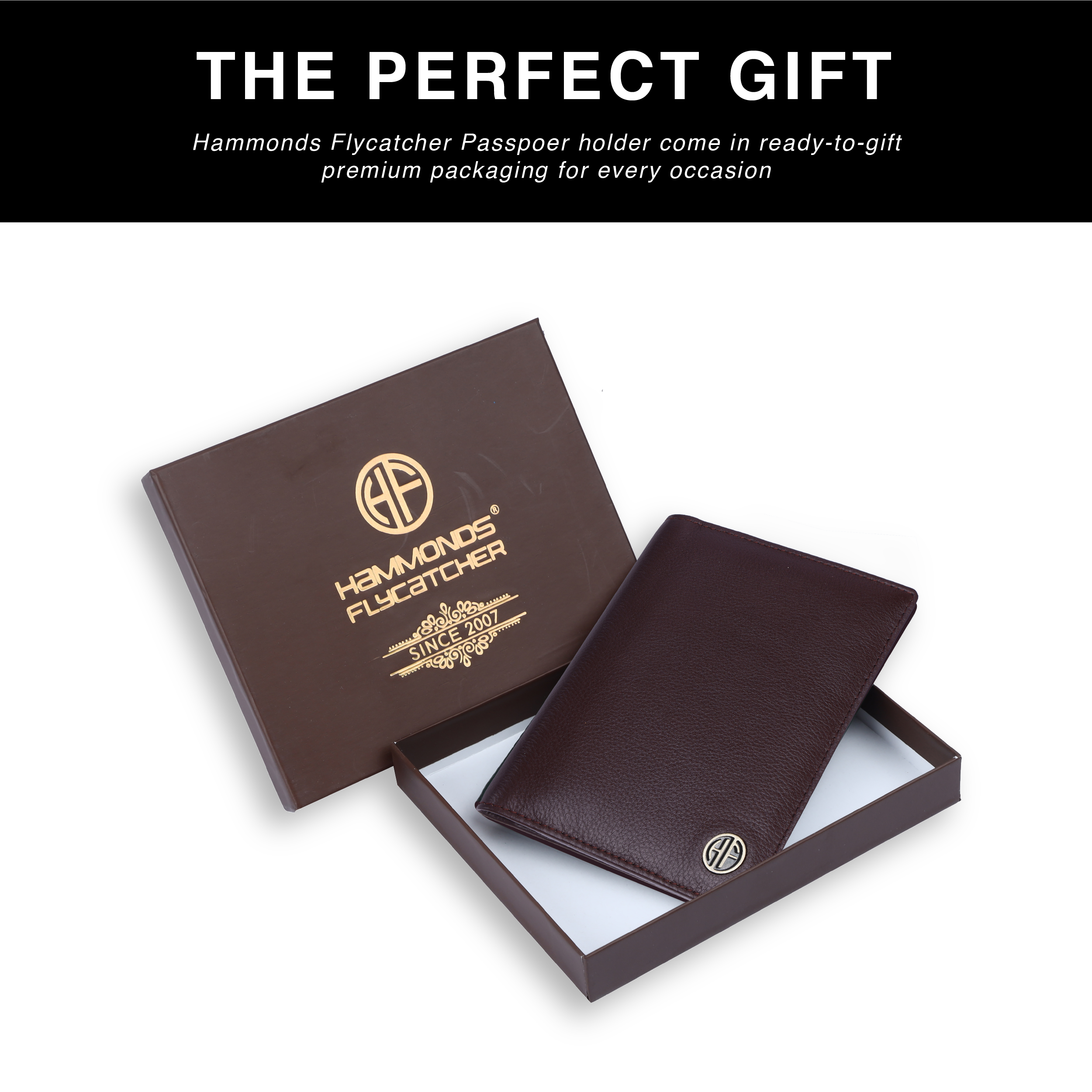 Leather Travel Passport Holder For Men And Women With Passport Slot, Card Slots, ID Card Slot - RFID Protected