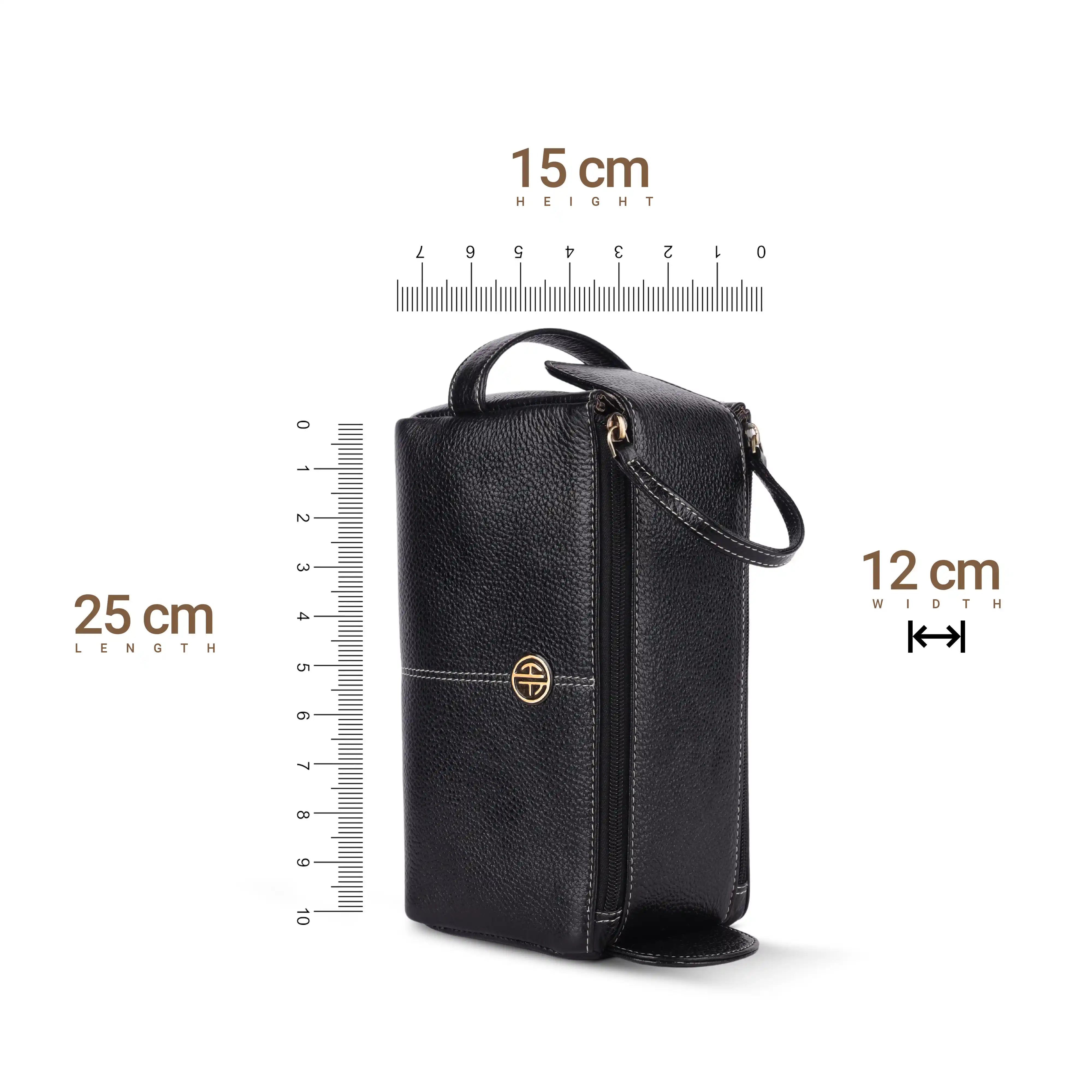 Premium Leather Toiletry Bag For Men And Women